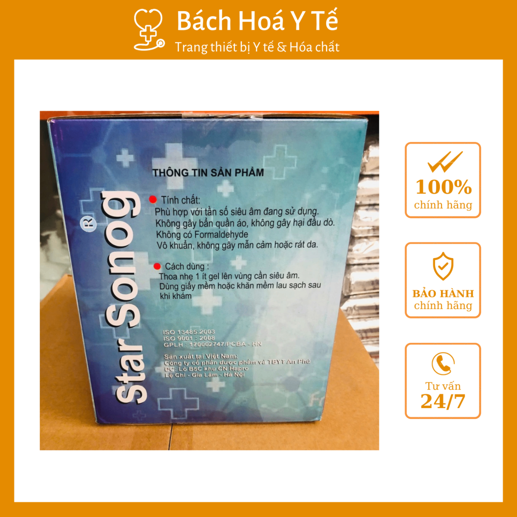 Gel siêu âm STAR SONOG (Can=5 lít, Thùng= 20 lít)