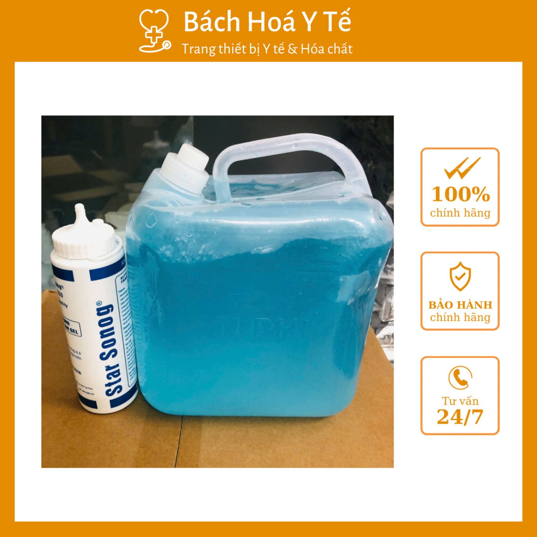 Gel siêu âm STAR SONOG (Can=5 lít, Thùng= 20 lít)