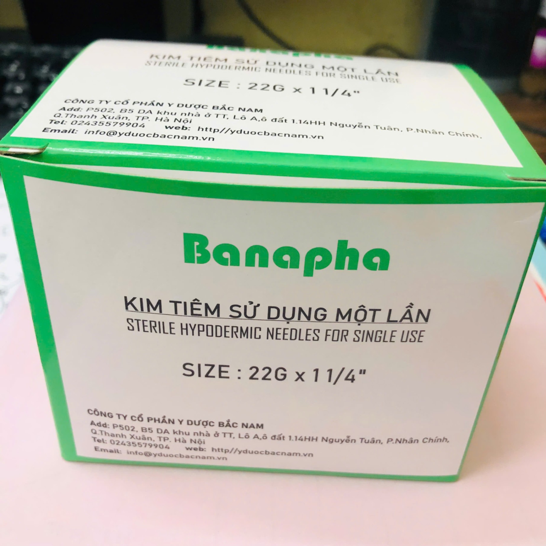 Kim tiêm sử dụng một lần Zhejiang INI TQ (Hộp=100 cái)