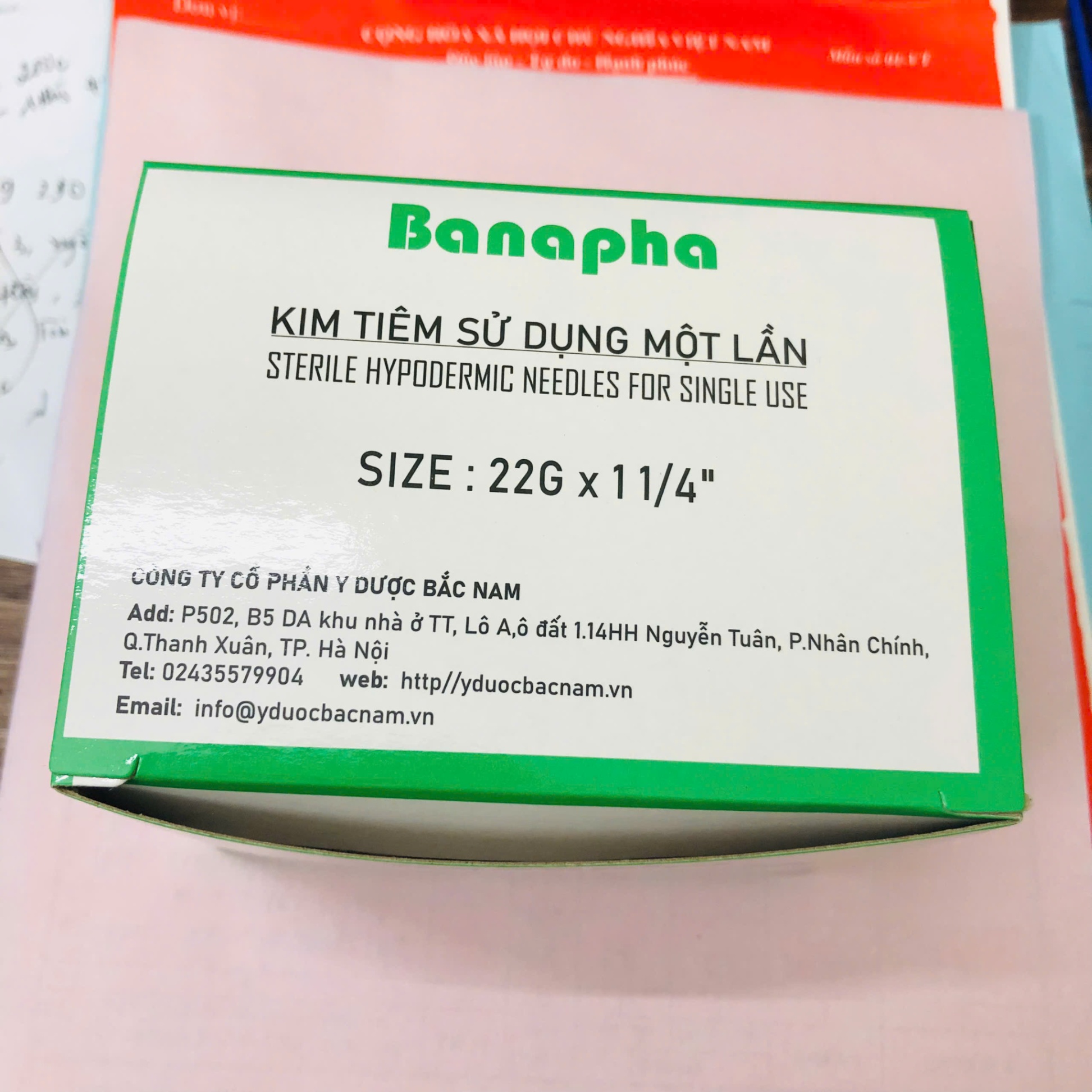 Kim tiêm sử dụng một lần Zhejiang INI TQ (Hộp=100 cái)