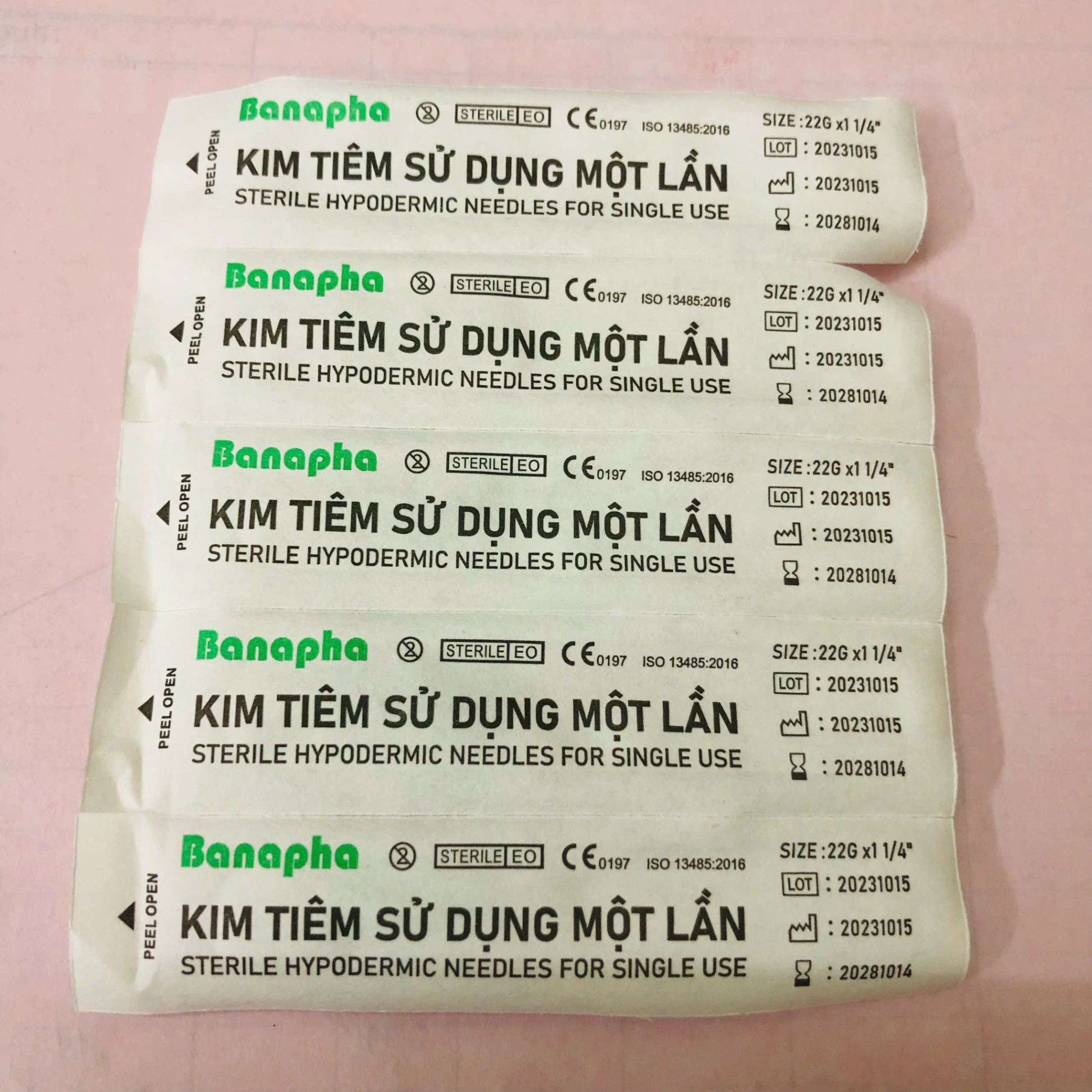 Kim tiêm sử dụng một lần Zhejiang INI TQ (Hộp=100 cái)