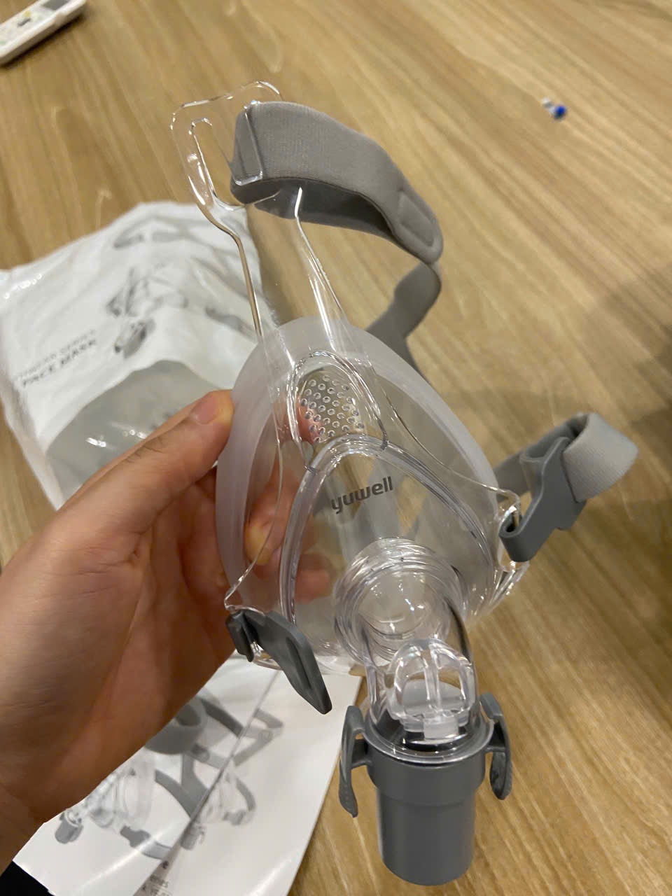 Mặt nạ mũi miệng, dùng cho máy thở không xâm lấn, dùng nhiều lần., Suzhou Yuyue Medical Technology (Hộp= 1 bộ)