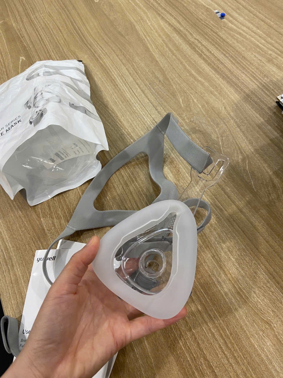 Mặt nạ mũi miệng, dùng cho máy thở không xâm lấn, dùng nhiều lần., Suzhou Yuyue Medical Technology (Hộp= 1 bộ)