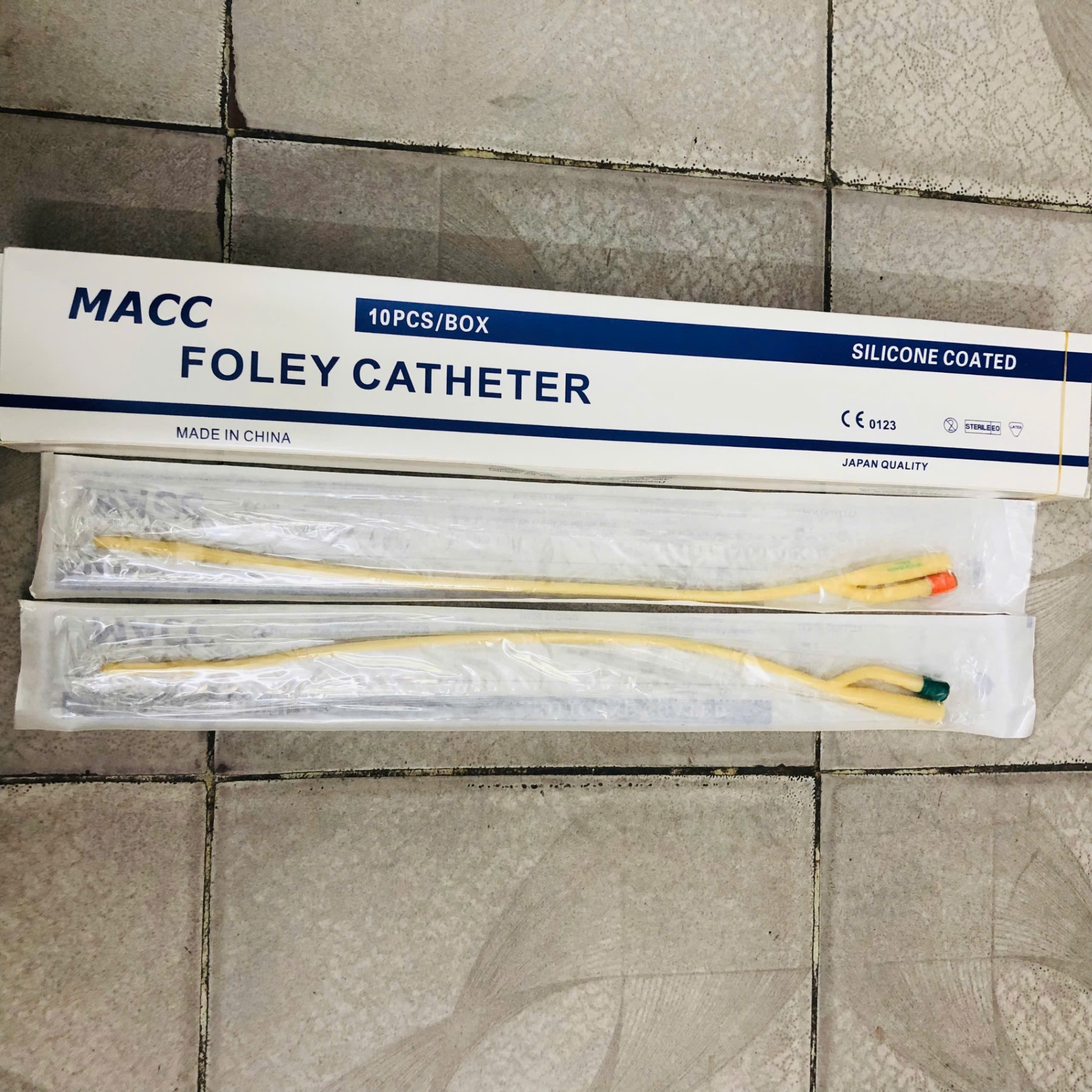 Sonde Foley 2 nhánh số 16 , Zhanjiang, Trung Quốc (Túi=1 cái, Hộp=10 cái)