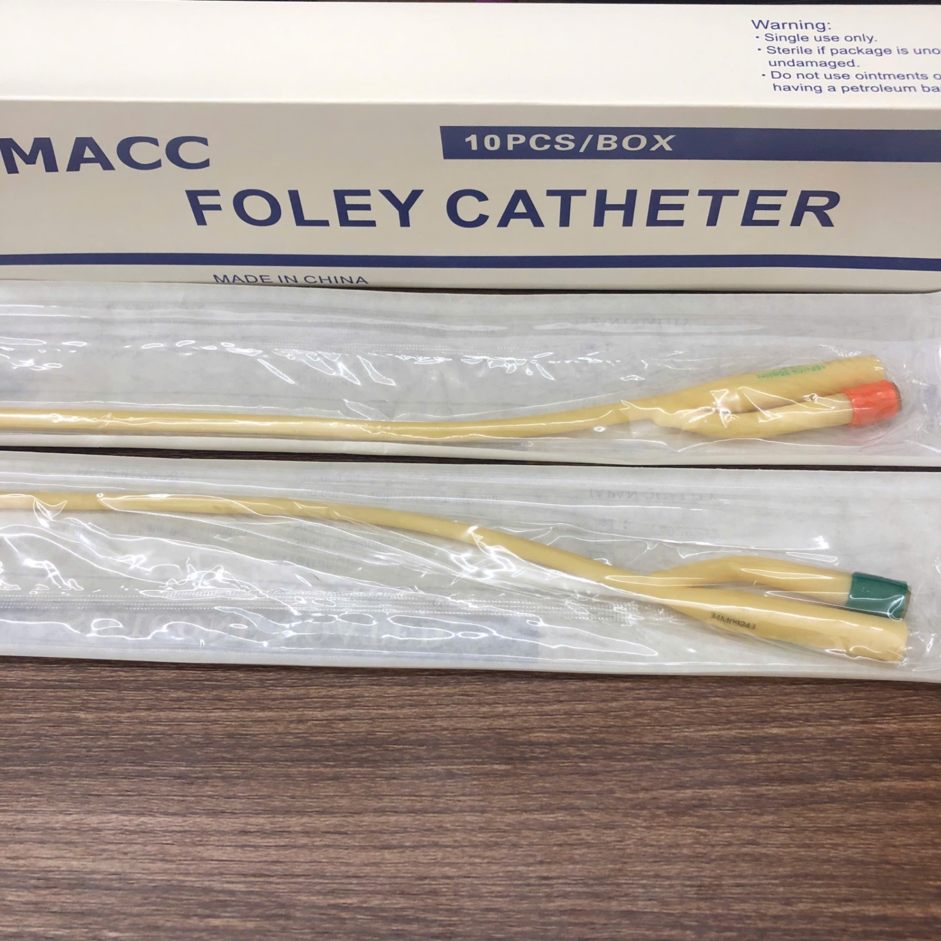 Sonde Foley 2 nhánh số 16 , Zhanjiang, Trung Quốc (Túi=1 cái, Hộp=10 cái)