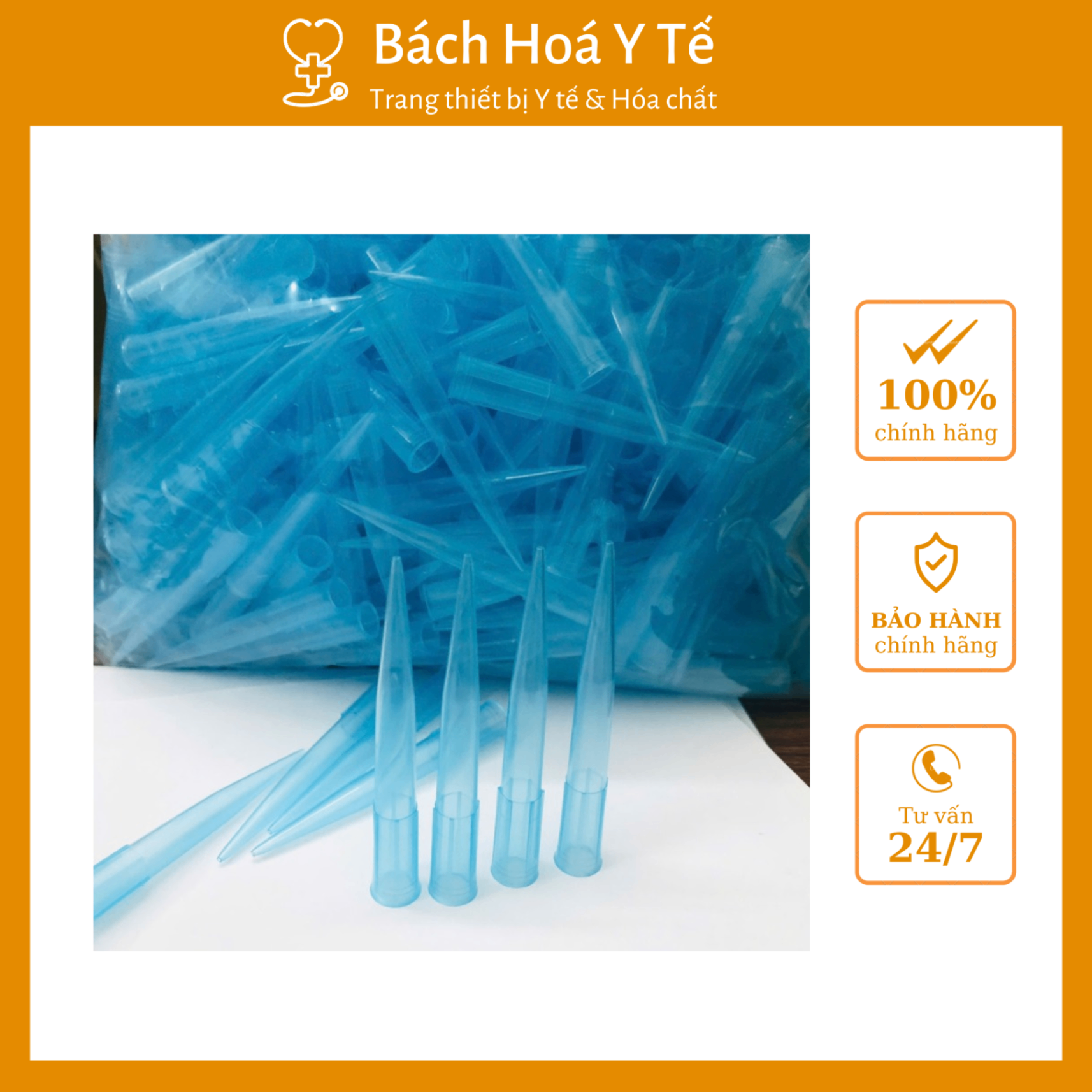 Đầu côn xanh 1000 ul, Jiangsu Huida (1túi=500 cái)
