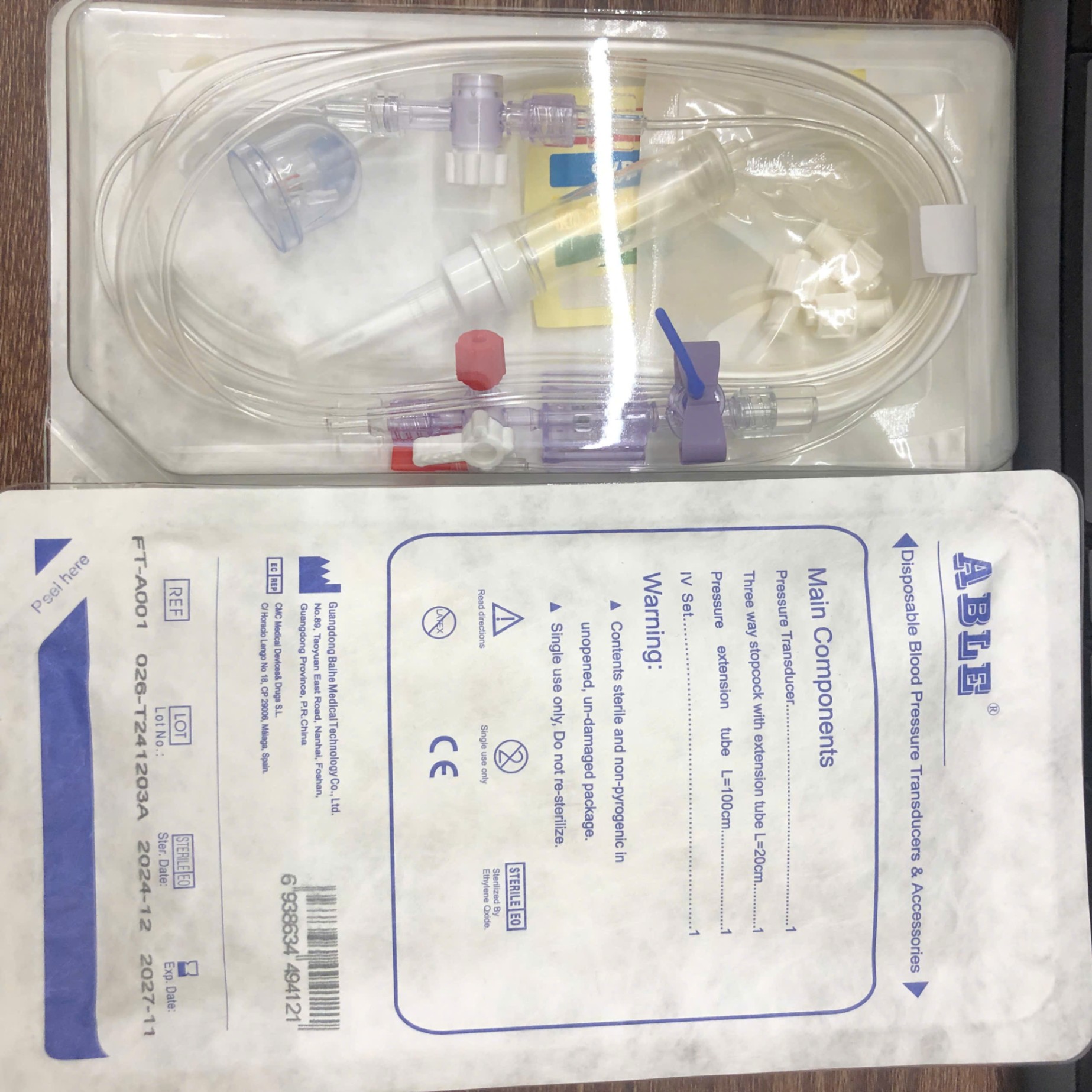 Cảm biến đo huyết áp xâm lấn 1 đường