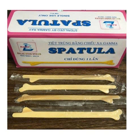 Que gỗ tiệt trùng, que pap smear Spatula, Việt Nam (Hộp=100 cái)
