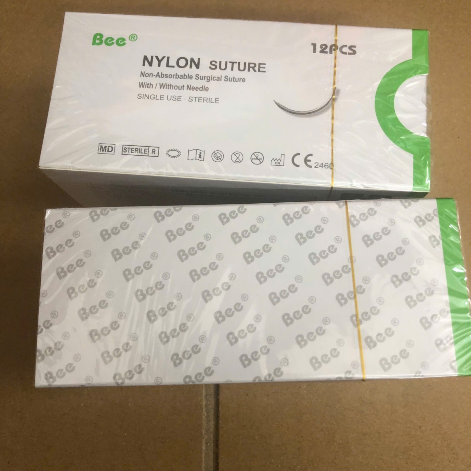 Chỉ không tan đơn sợi polyamide số 3/0, Huaiyin Medical Instruments Co., Ltd (Hộp =12 sợi Thùng=600 sợi )