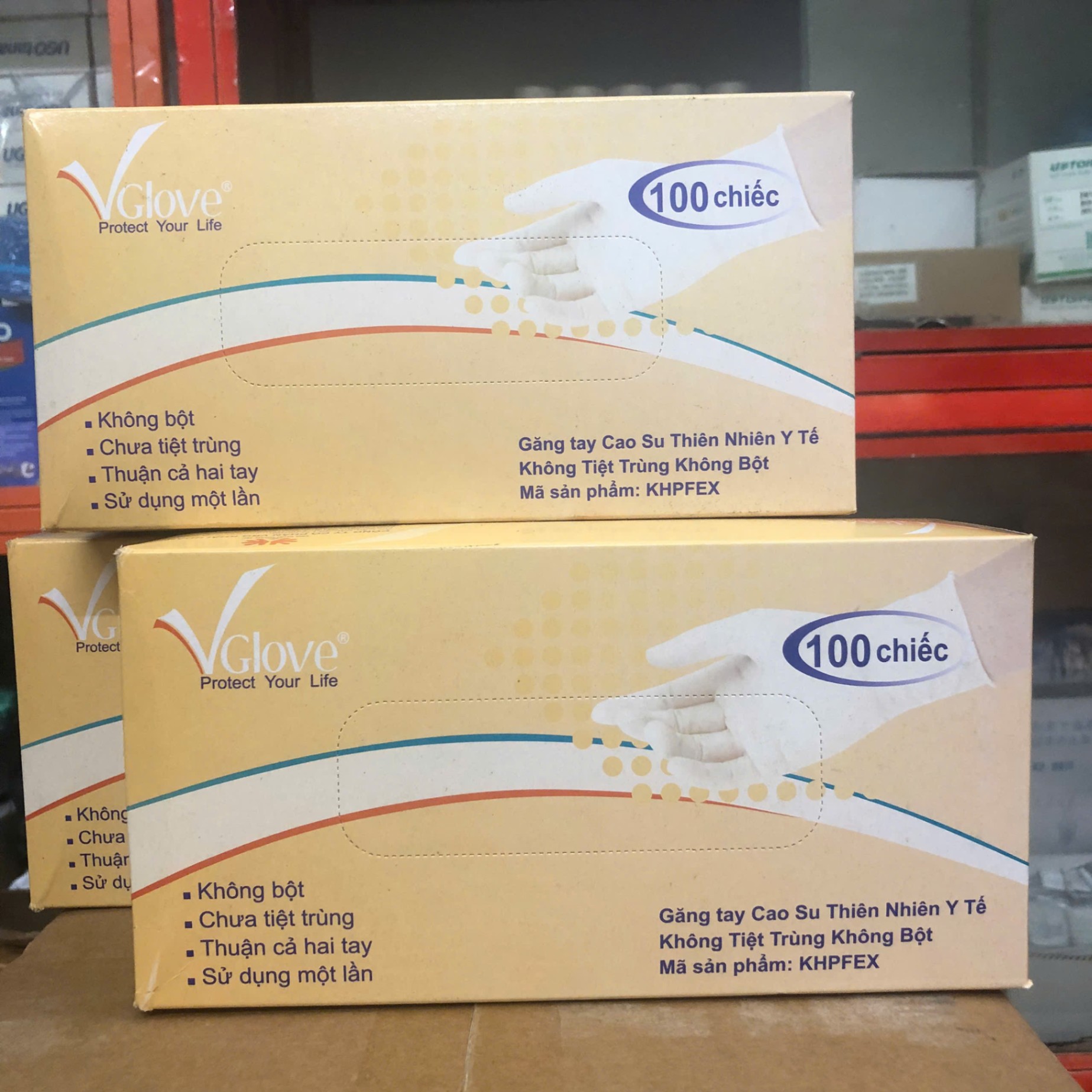 Găng tay y tế VGlove không bột hộp 50 đôi