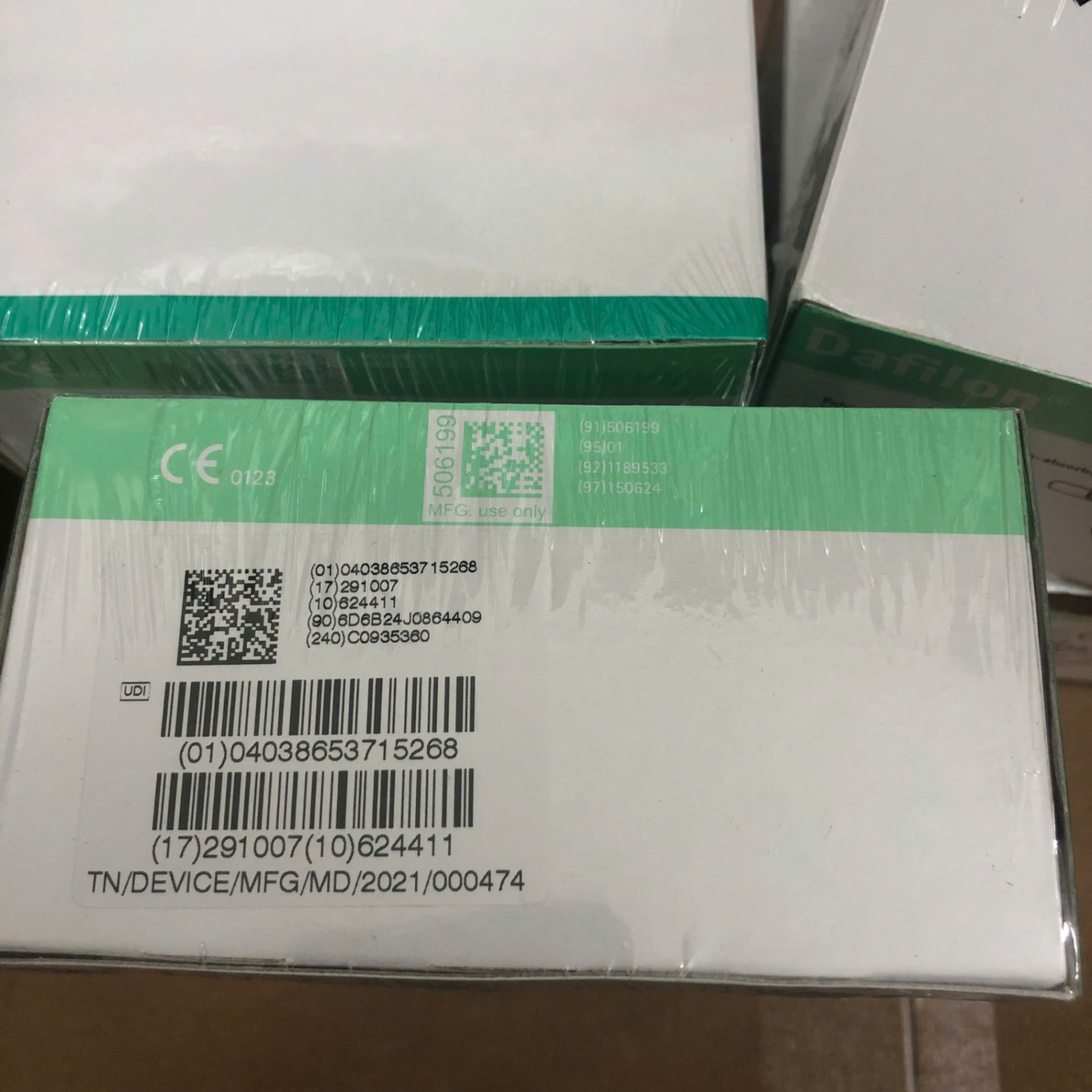 Chỉ phẫu thuật không tiêu Dafilon (1Hộp=36 sợi) - Số 2/0