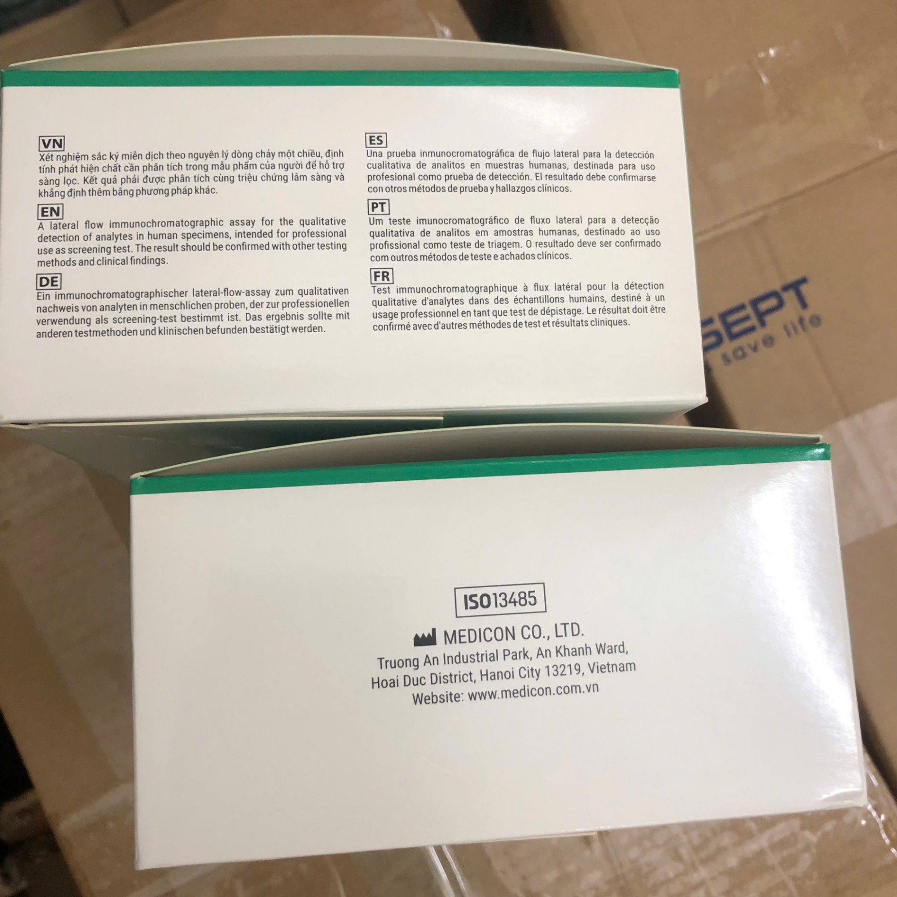 Test/Khay thử xét nghiệm HBeAg, Medicon, Việt Nam (40 Test/Hộp)