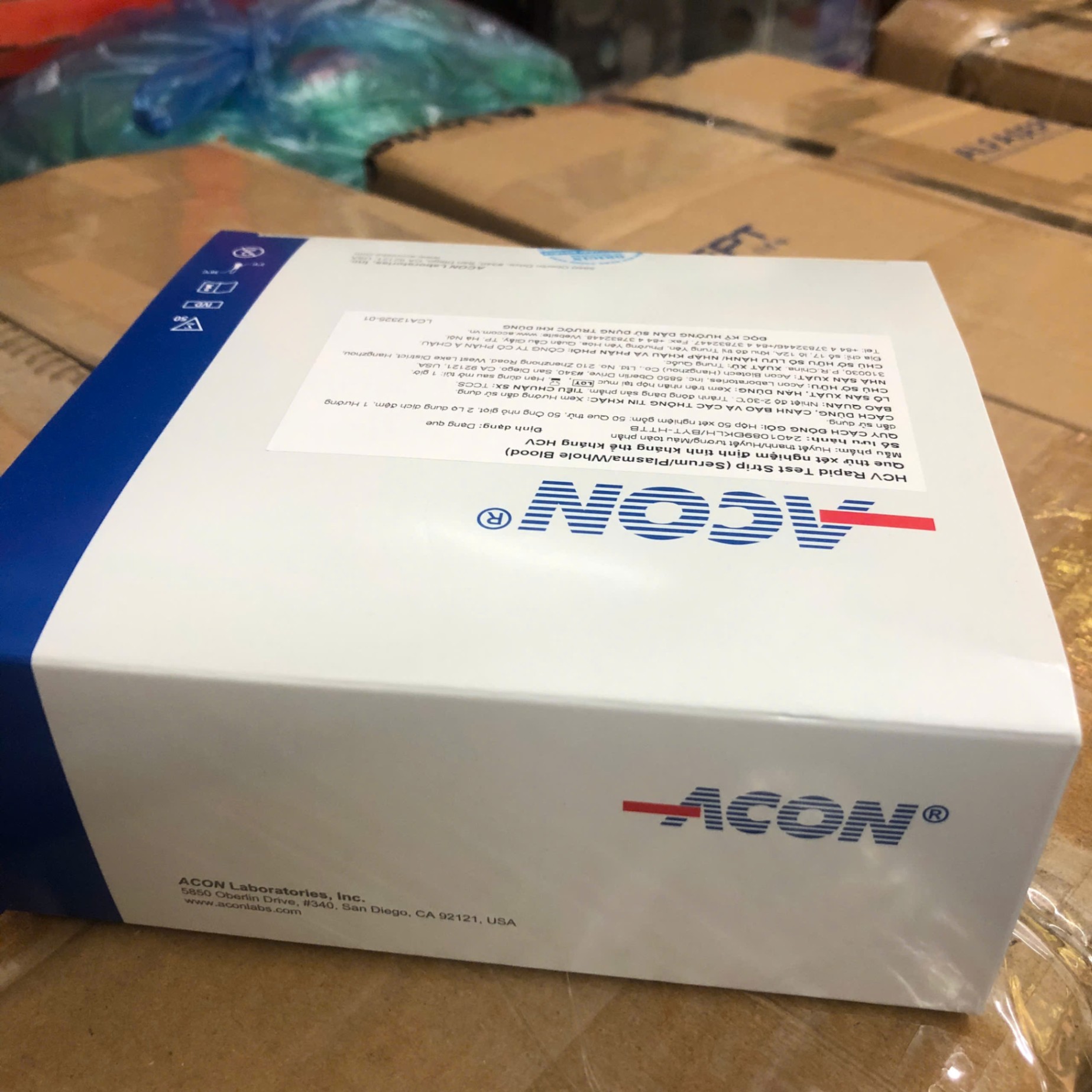 Test viêm gan C (HCV), ACON Biotech (Hangzhou) Trung Quốc (Hộp=50 test)