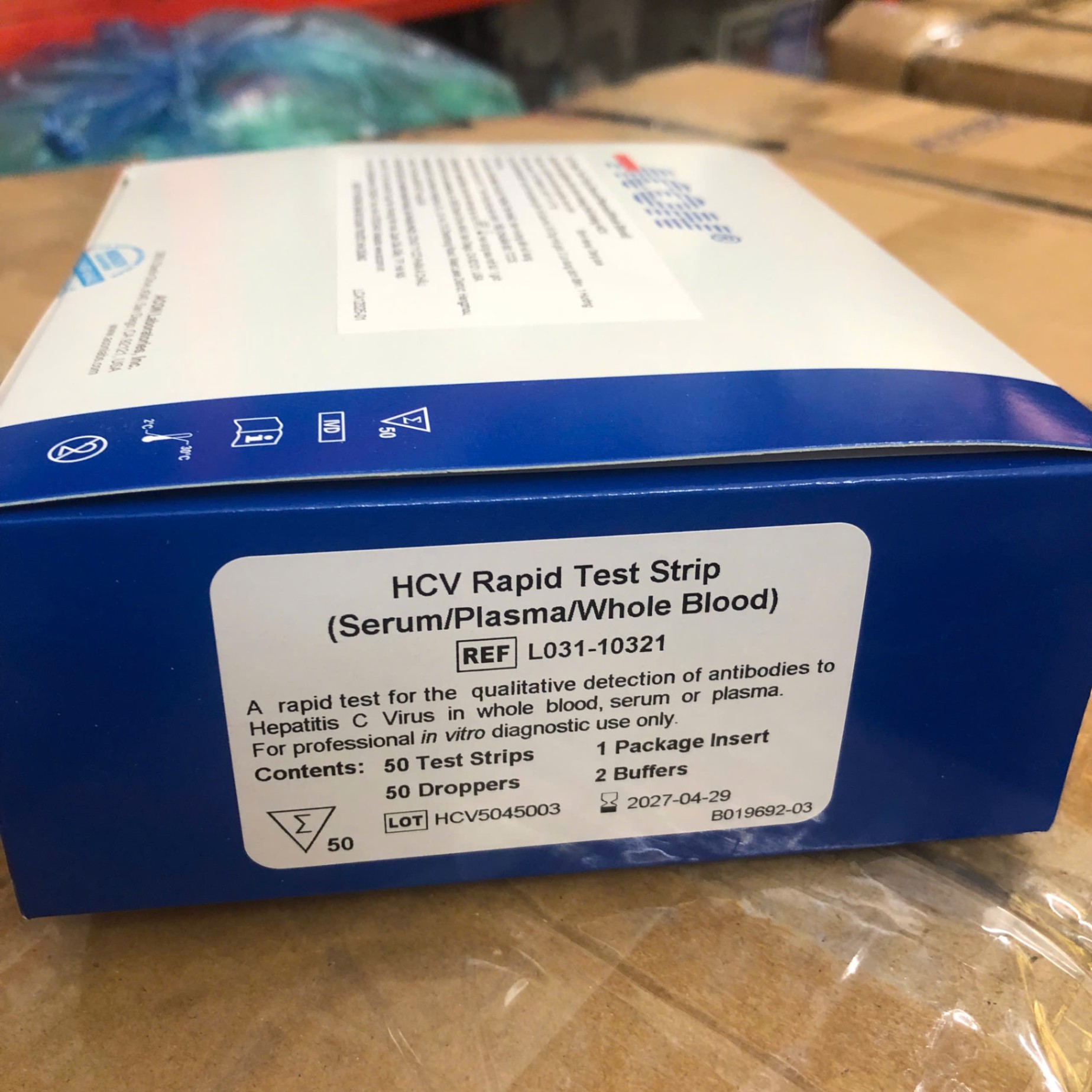 Test viêm gan C (HCV), ACON Biotech (Hangzhou) Trung Quốc (Hộp=50 test)