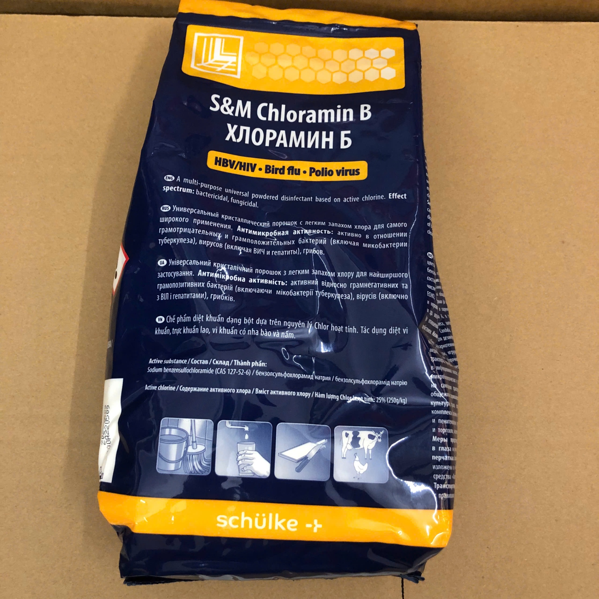 Cloramin B tiệp thùng 1kg