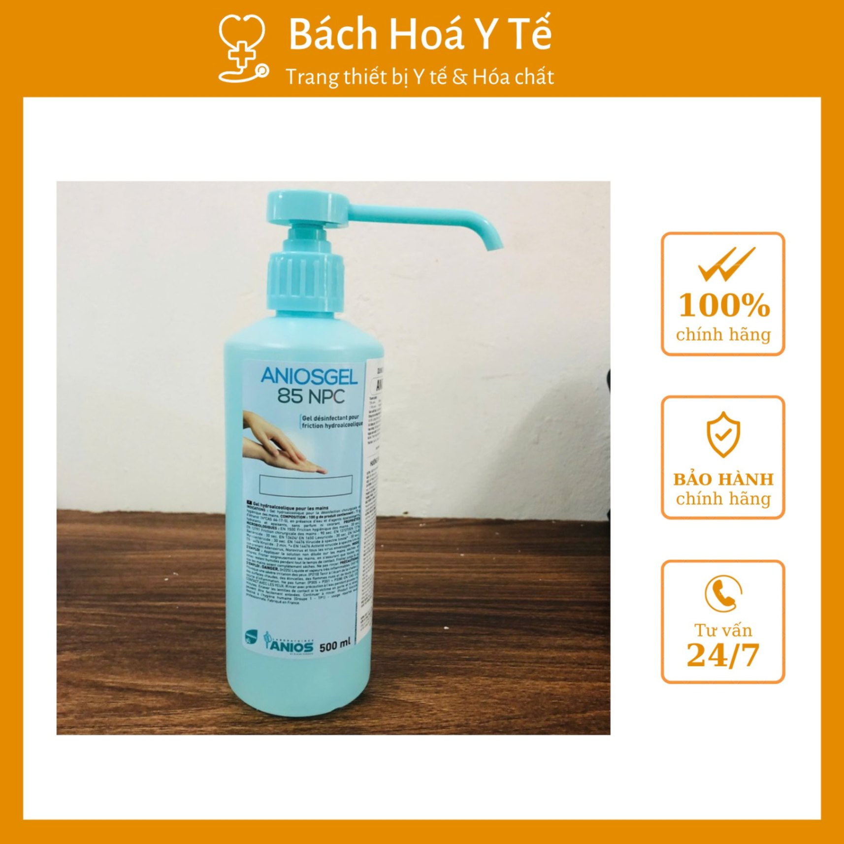 Dung dịch Sát Khuẩn Tay Aniosgel 85Npc chai 500ml