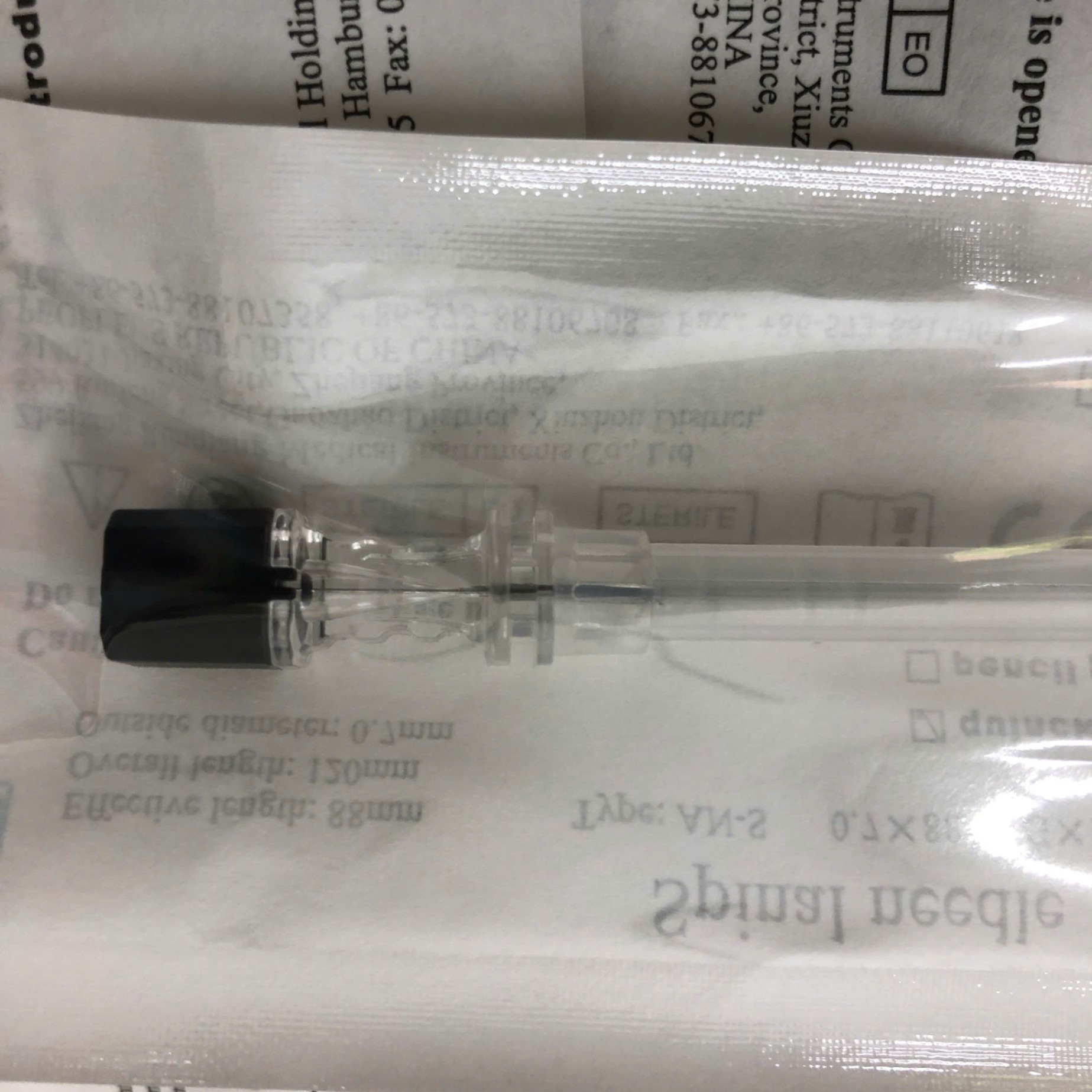 Kim chọc dò tuỷ sống dùng 1 lần, Zhejiang Runqiang Medical Instruments, Trung Quốc (Thùng=1000 cái)