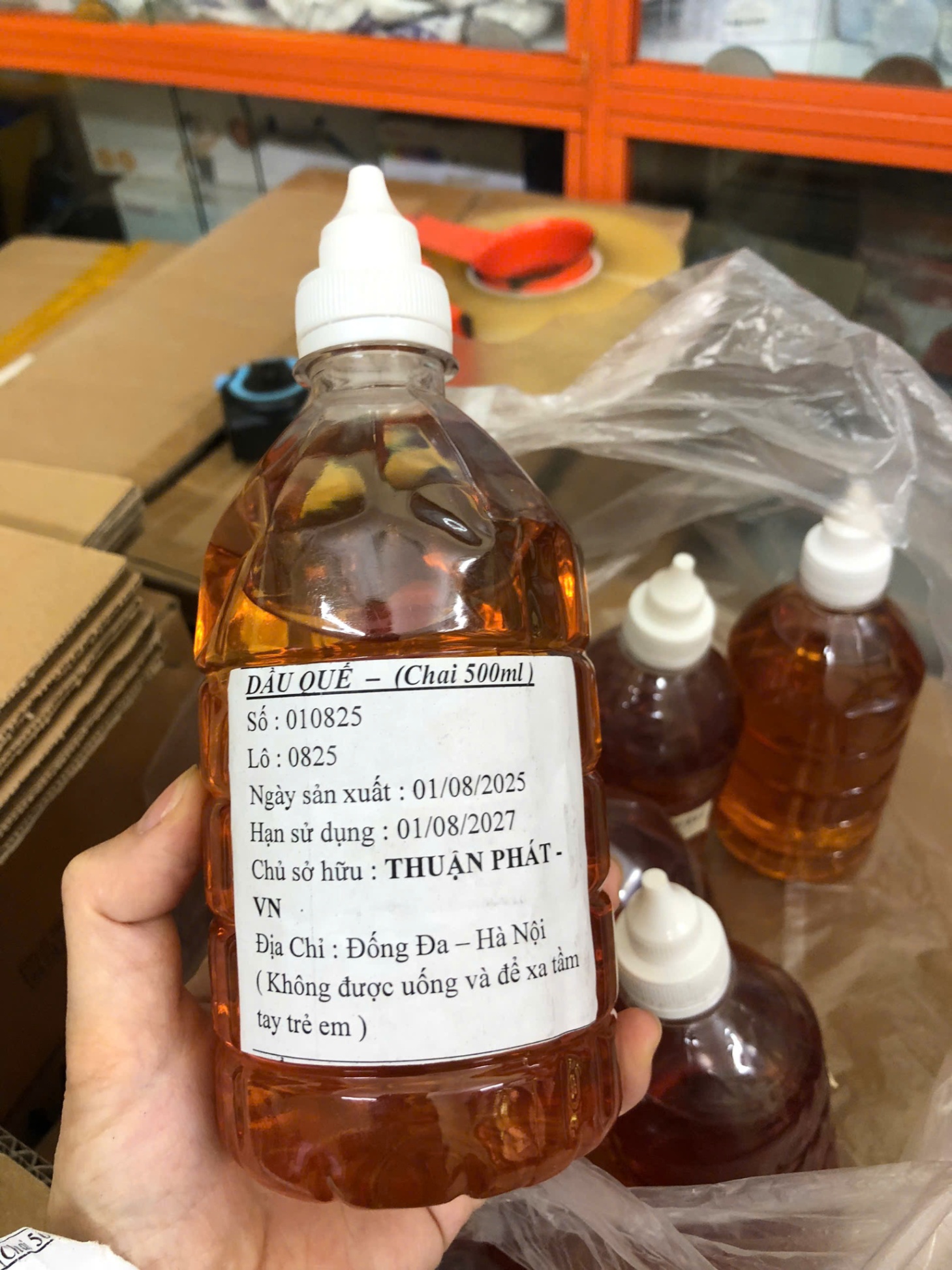 Tinh dầu quế Thuận Phát, (Chai=500ml)