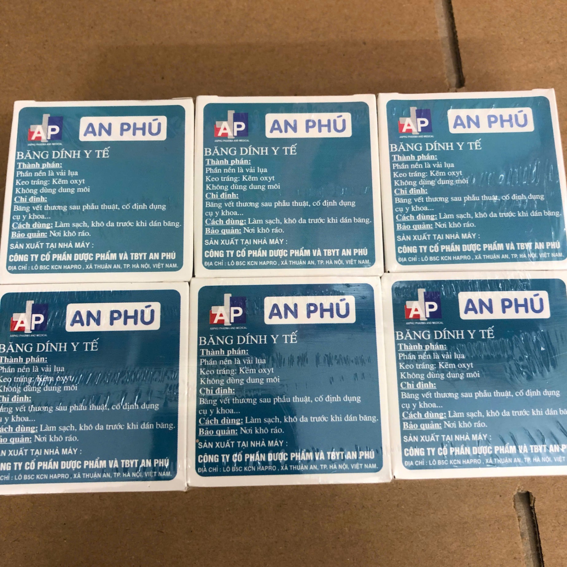 Băng dính lụa (silk tape) 1,25cmx4m An Phú (1Hộp=12 cuộn)
