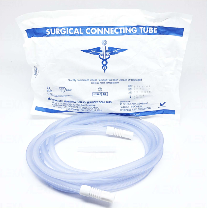 Dây hút dịch phẫu thuật 3,6m Hospitech, Malaysia (Túi=1 cái, Thùng=30 cái)