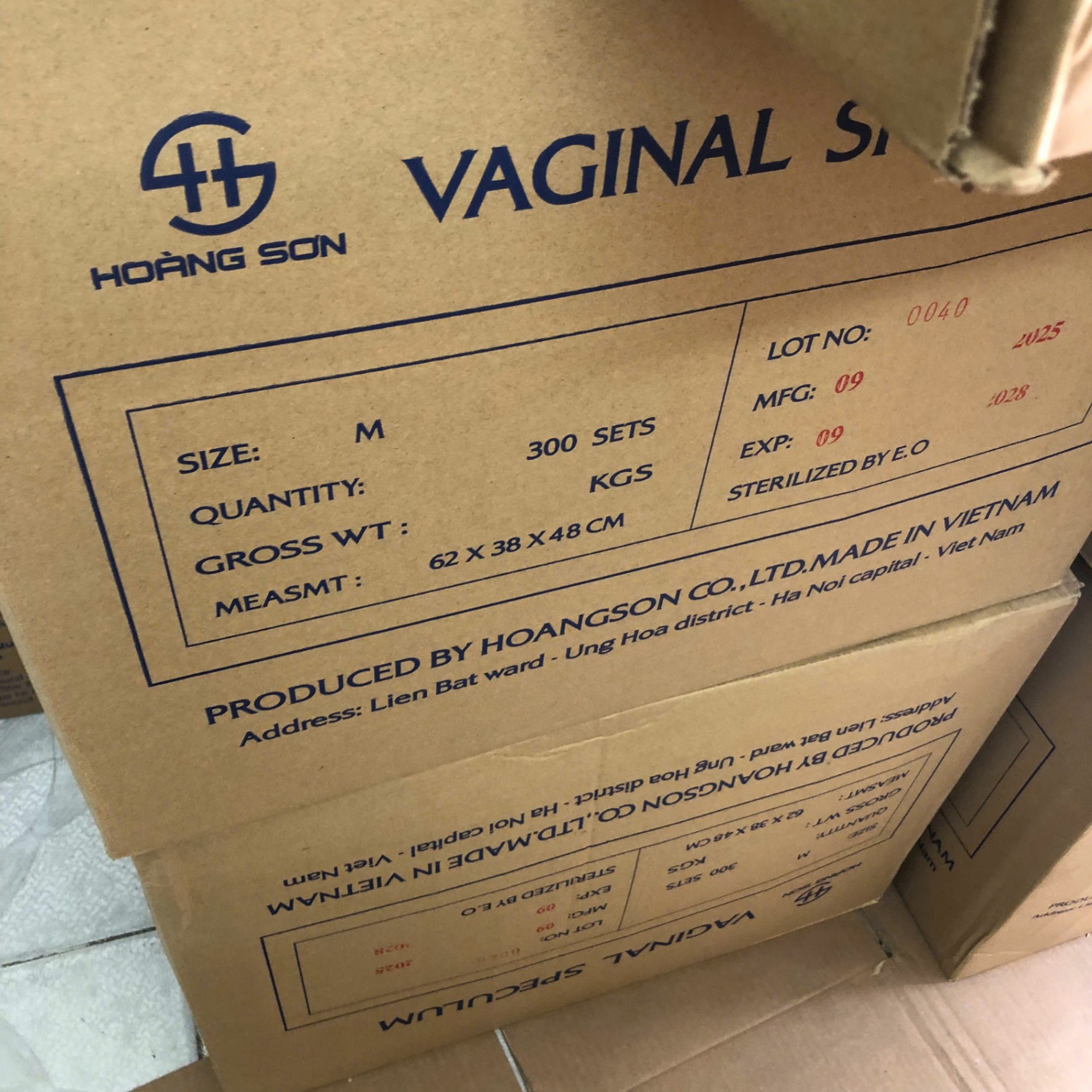 Mỏ vịt nhựa phụ khoa Hoàng sơn (Túi = 1 cái, Thùng = 300 cái)