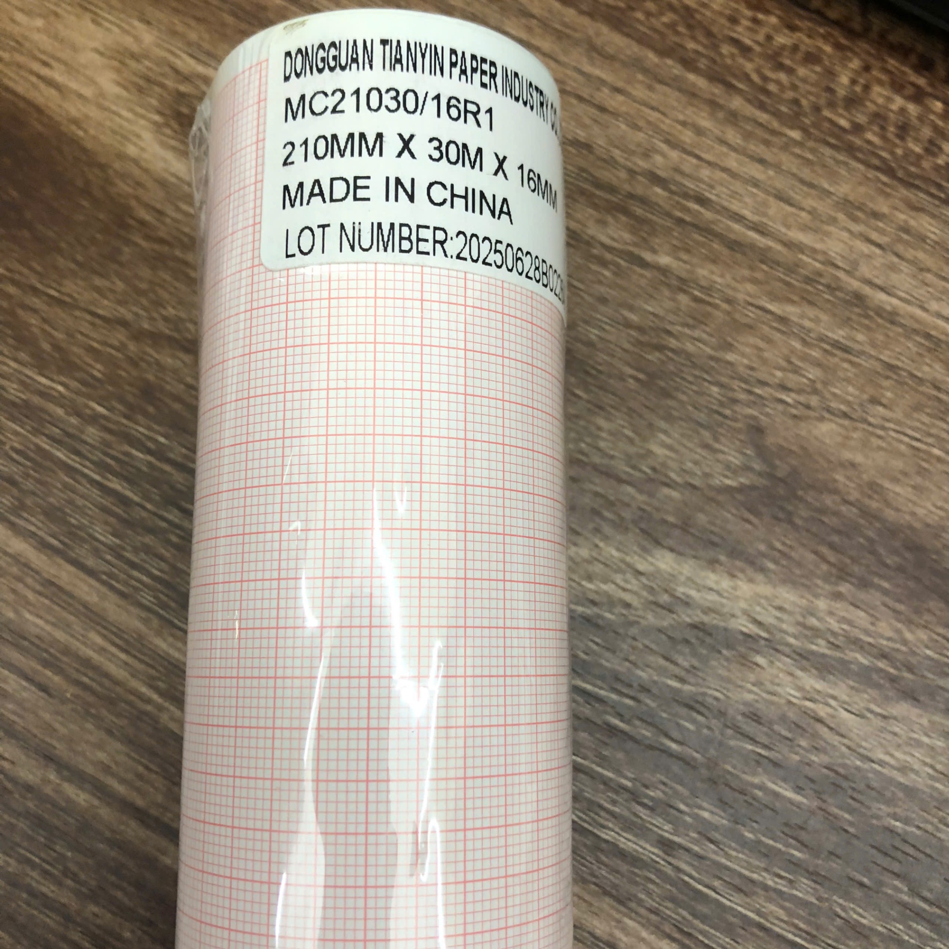 Giấy điện tim 12 kênh cardio Touch 3000, Dongguan Tianyin Paper Industry, Trung Quốc (Túi =1 cuộn)
