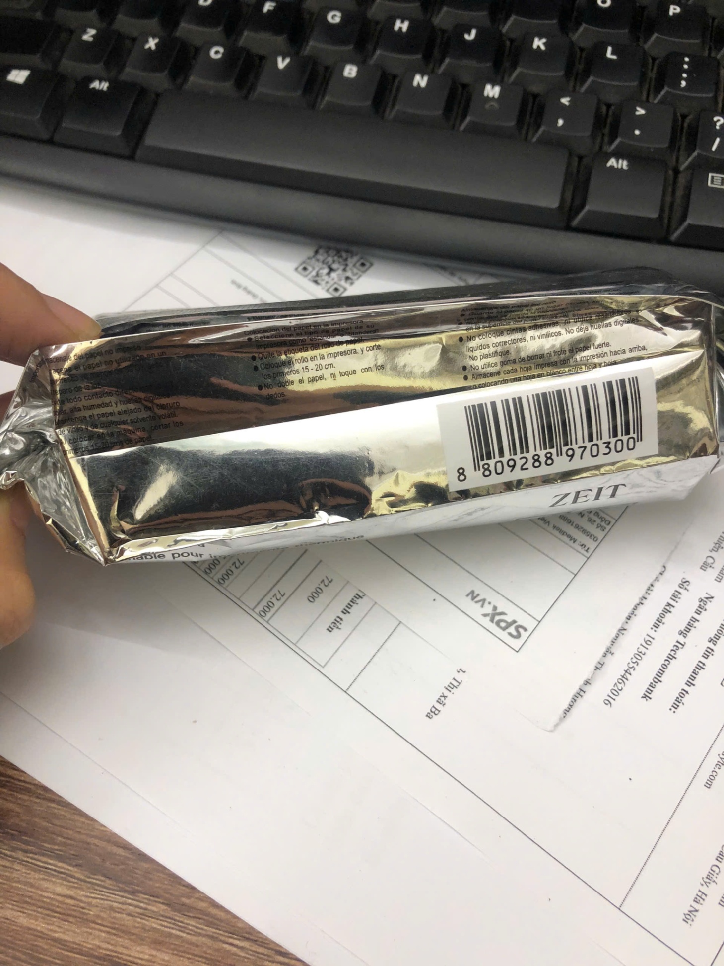 Giấy siêu âm đen trắng 110mm x20m- Hàn Quốc