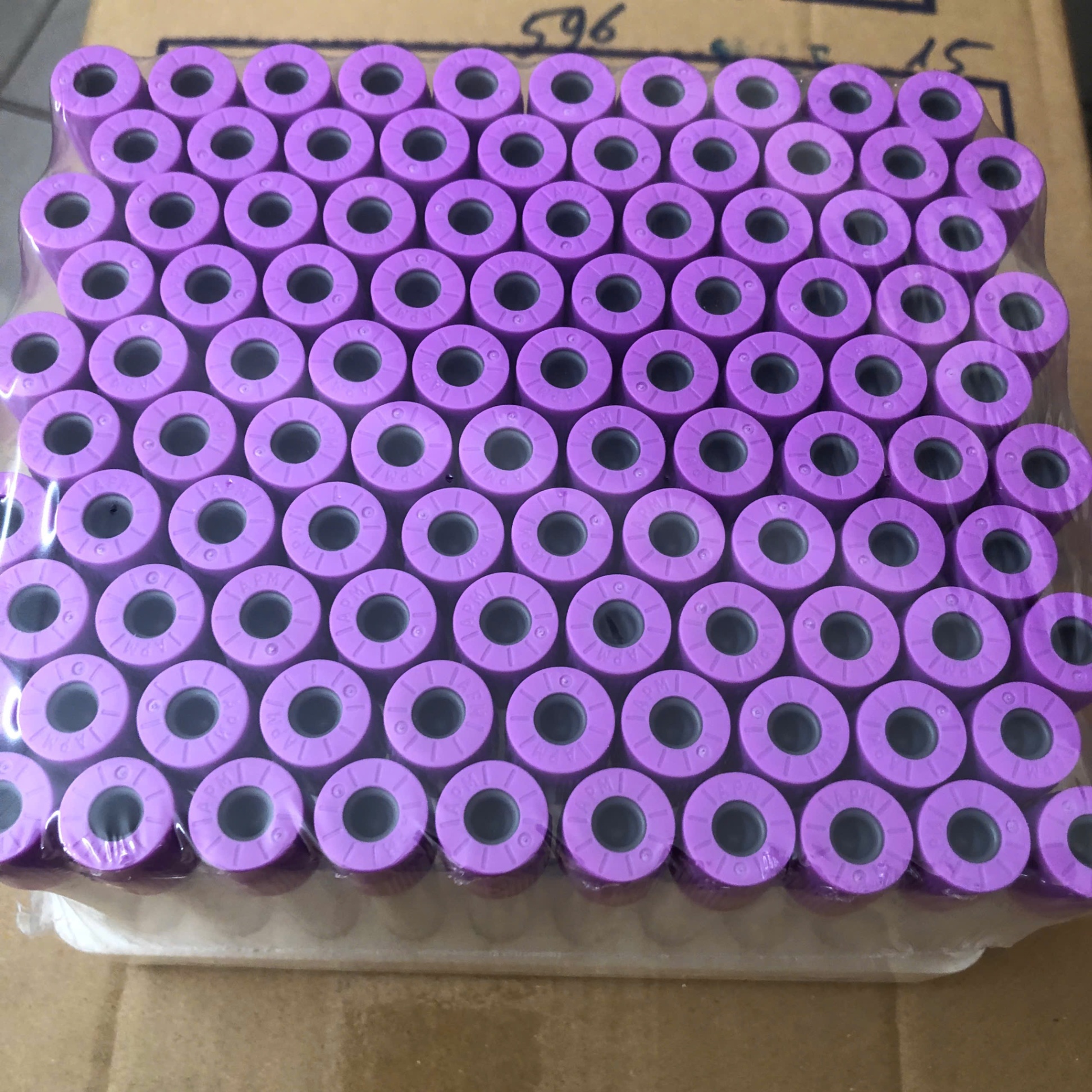 Ống nghiệm EDTA (K3) chân không 6ml An Phú (Khay=100 ống, Thùng=2400 ống)