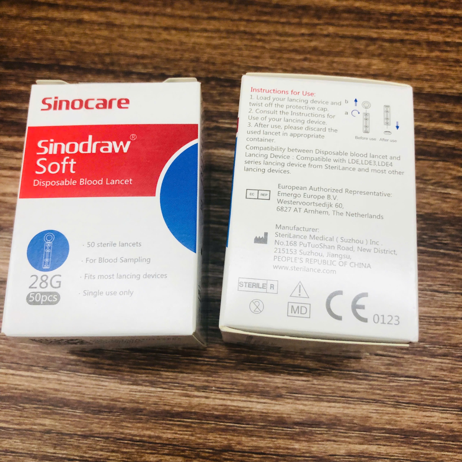 Kim chích máu đường huyết Sino Safe-Accu (1Hộp=50 kim)