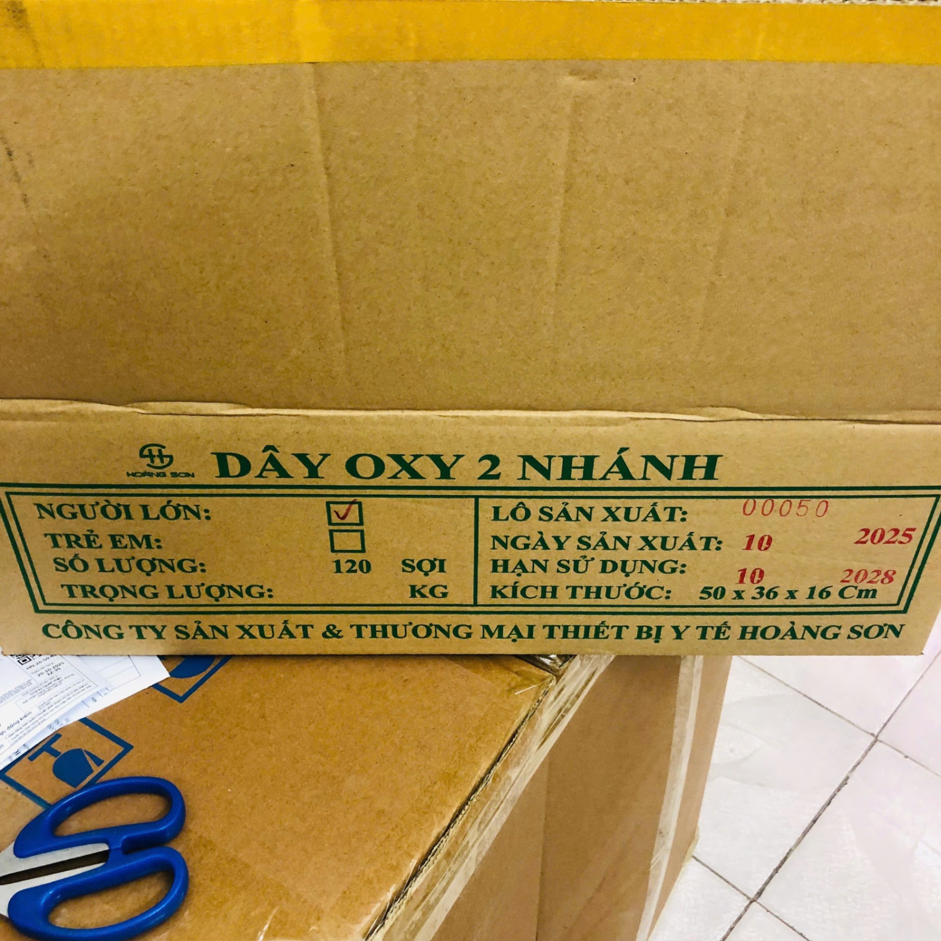 Dây oxy 2 nhánh Hoàng Sơn