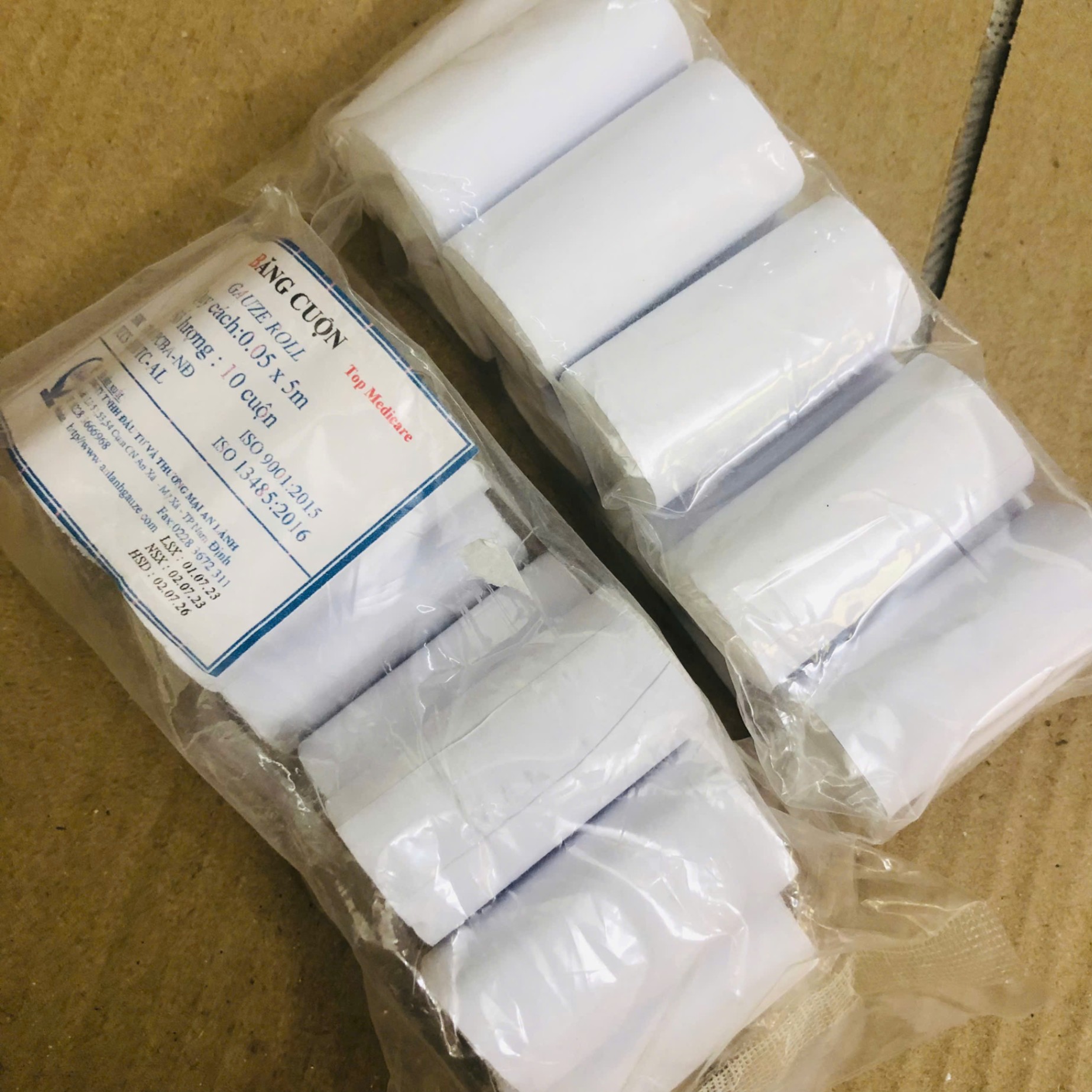 Băng cuộn 5cmx5m KVT, An Lành (Gói=10 cuộn)