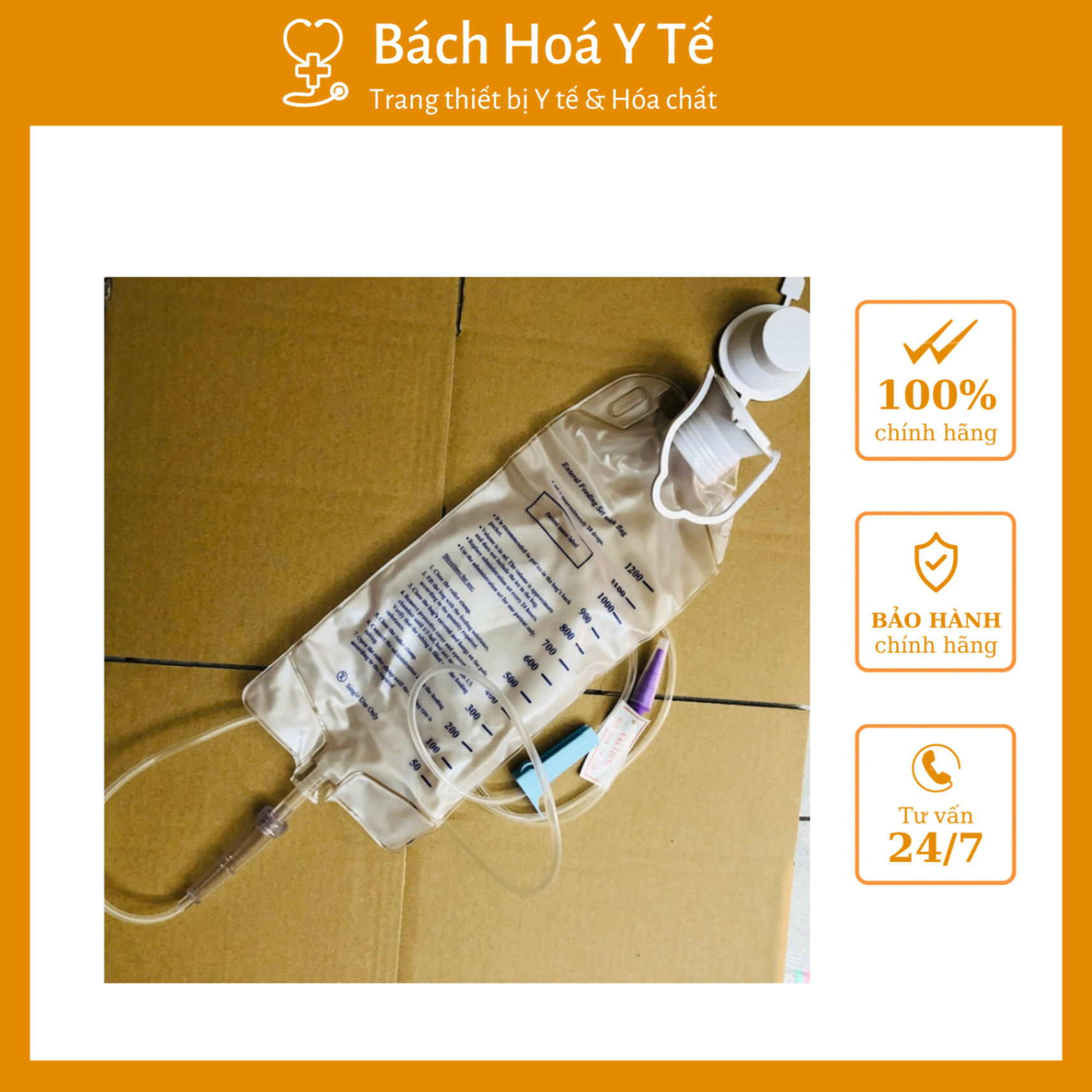 Túi thanh lọc cơ thể, truyền súc ruột, nuôi ăn qua dạ dày, truyền dịch y tế, an toàn tiệt trùng