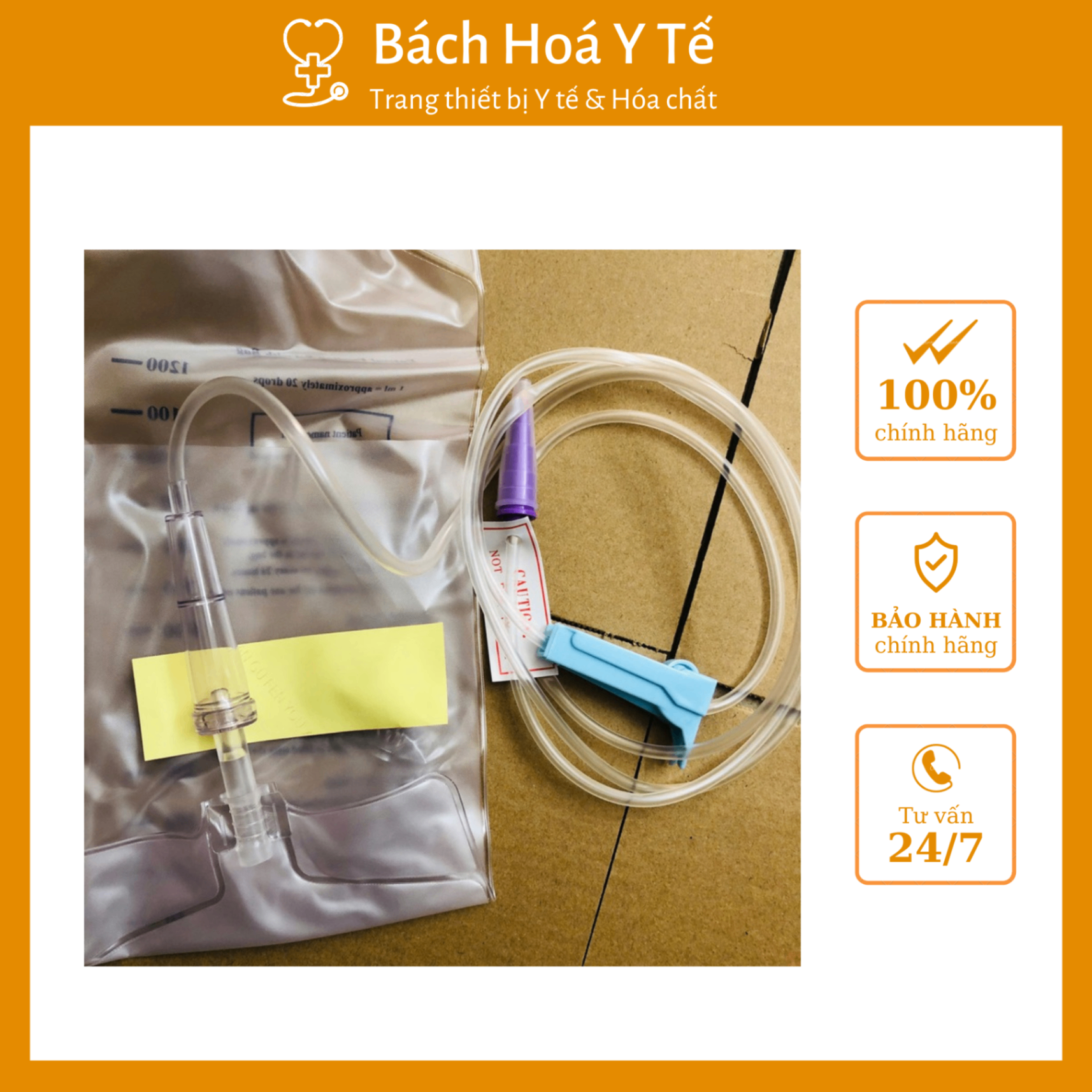 Túi thanh lọc cơ thể, truyền súc ruột, nuôi ăn qua dạ dày, truyền dịch y tế, an toàn tiệt trùng