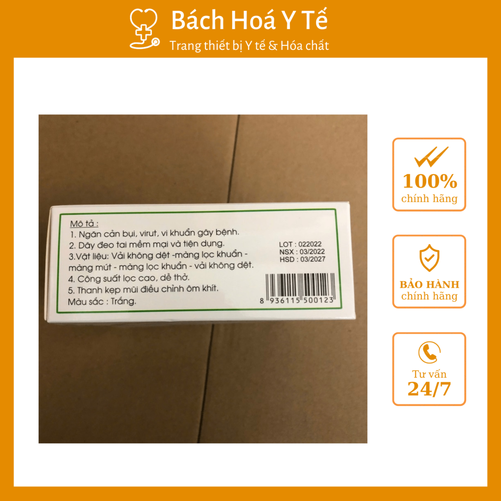 Khẩu trang N95, An Phú (1Hộp=10 chiếc)