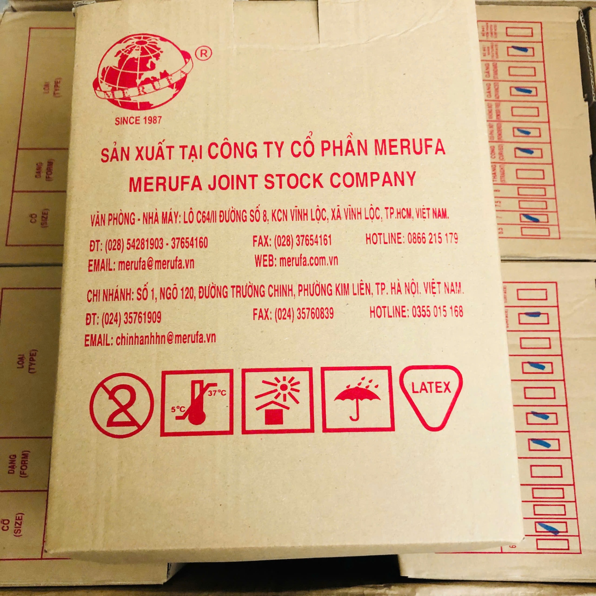 Găng tay phẫu thuật tiệt trùng Merufa