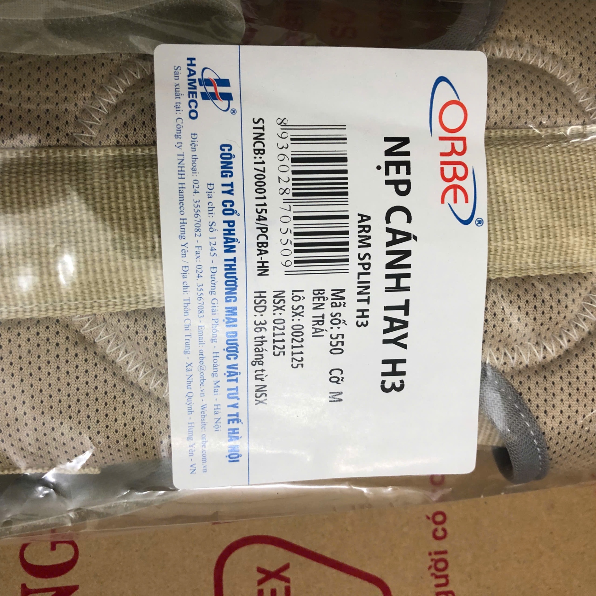 Nẹp cánh tay H3
