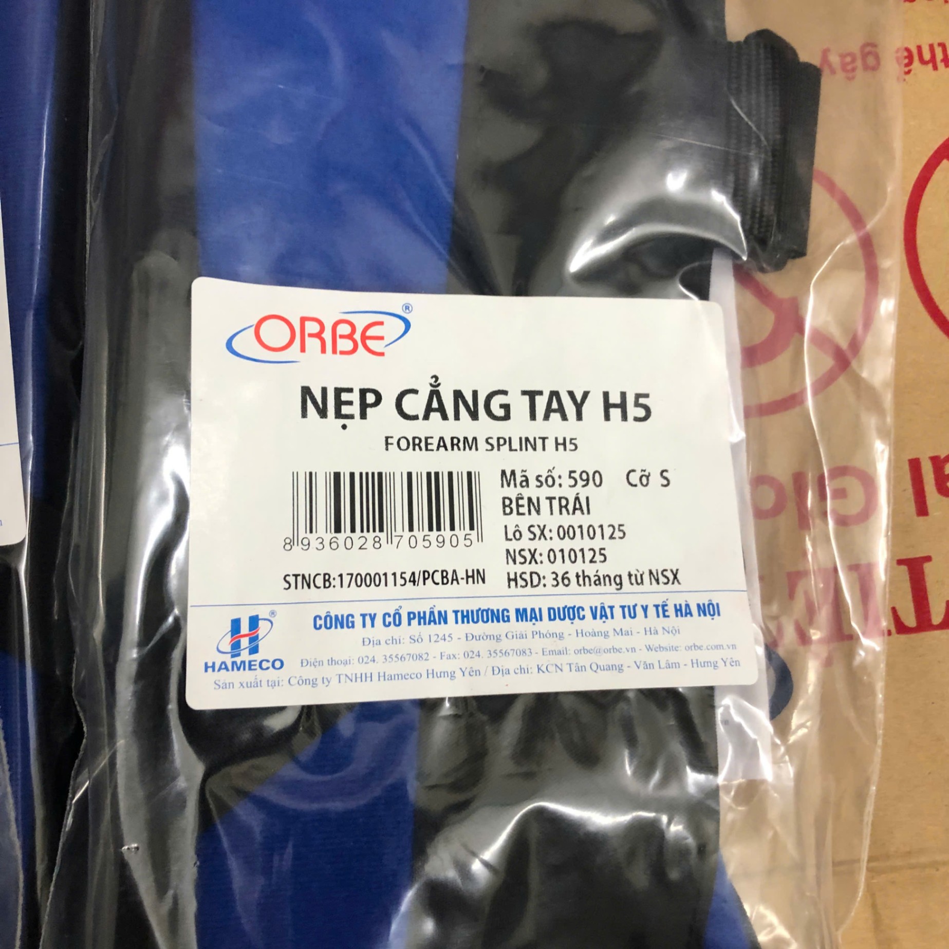 Nẹp cẳng tay H5