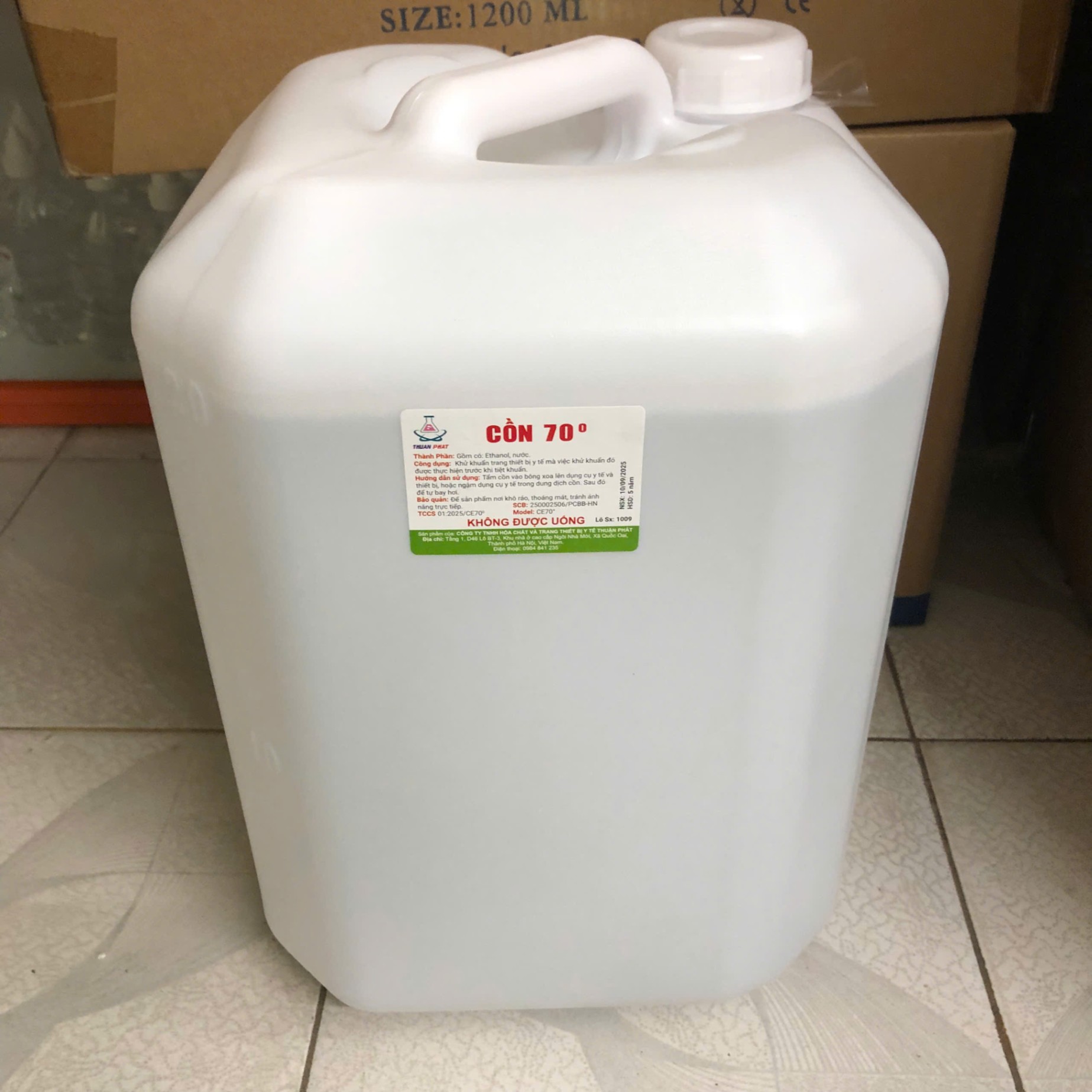 Cồn 70 độ Thuận Phát (Can=20 lít)