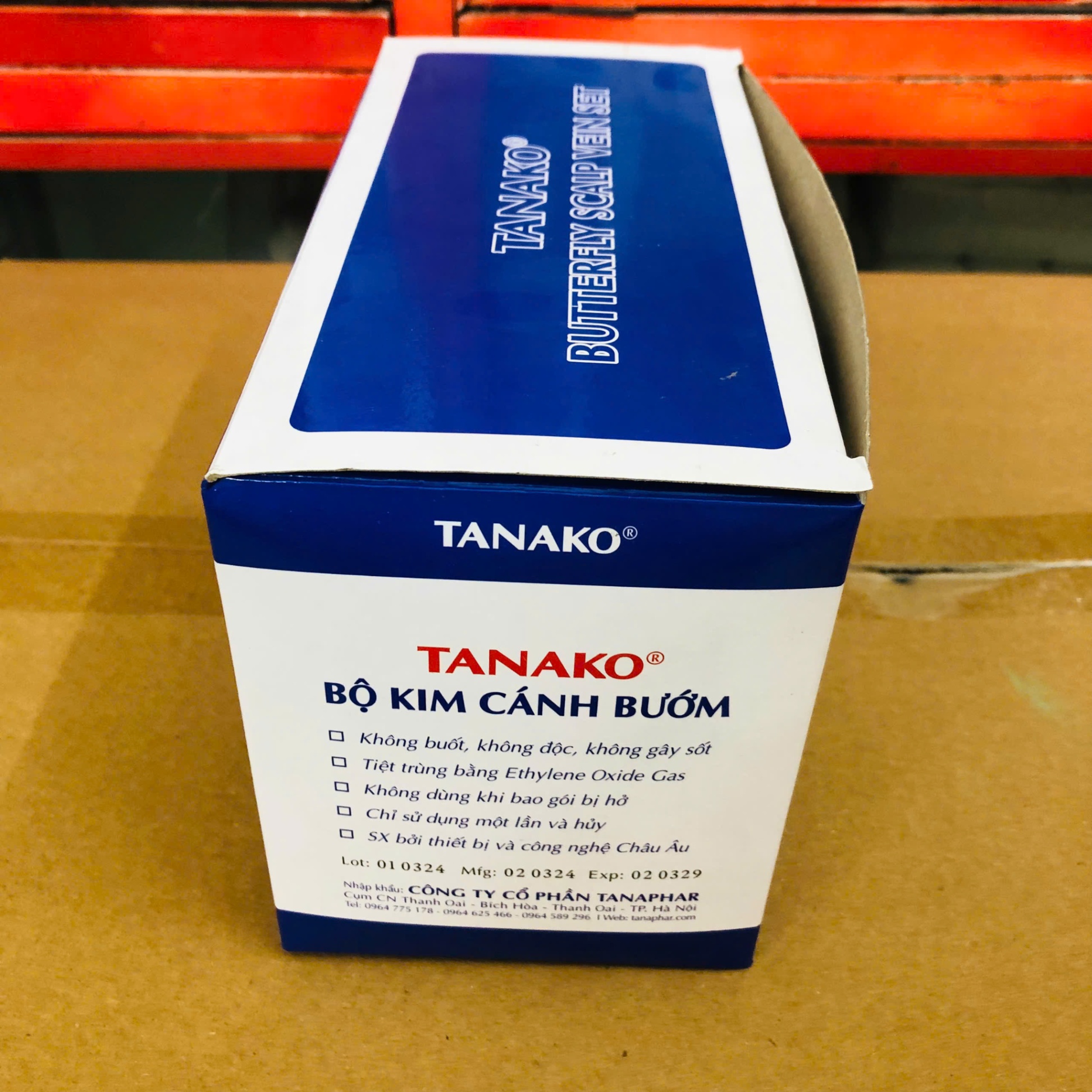 Bộ kim cánh bướm 23G Tanako (Hộp=100 cái)