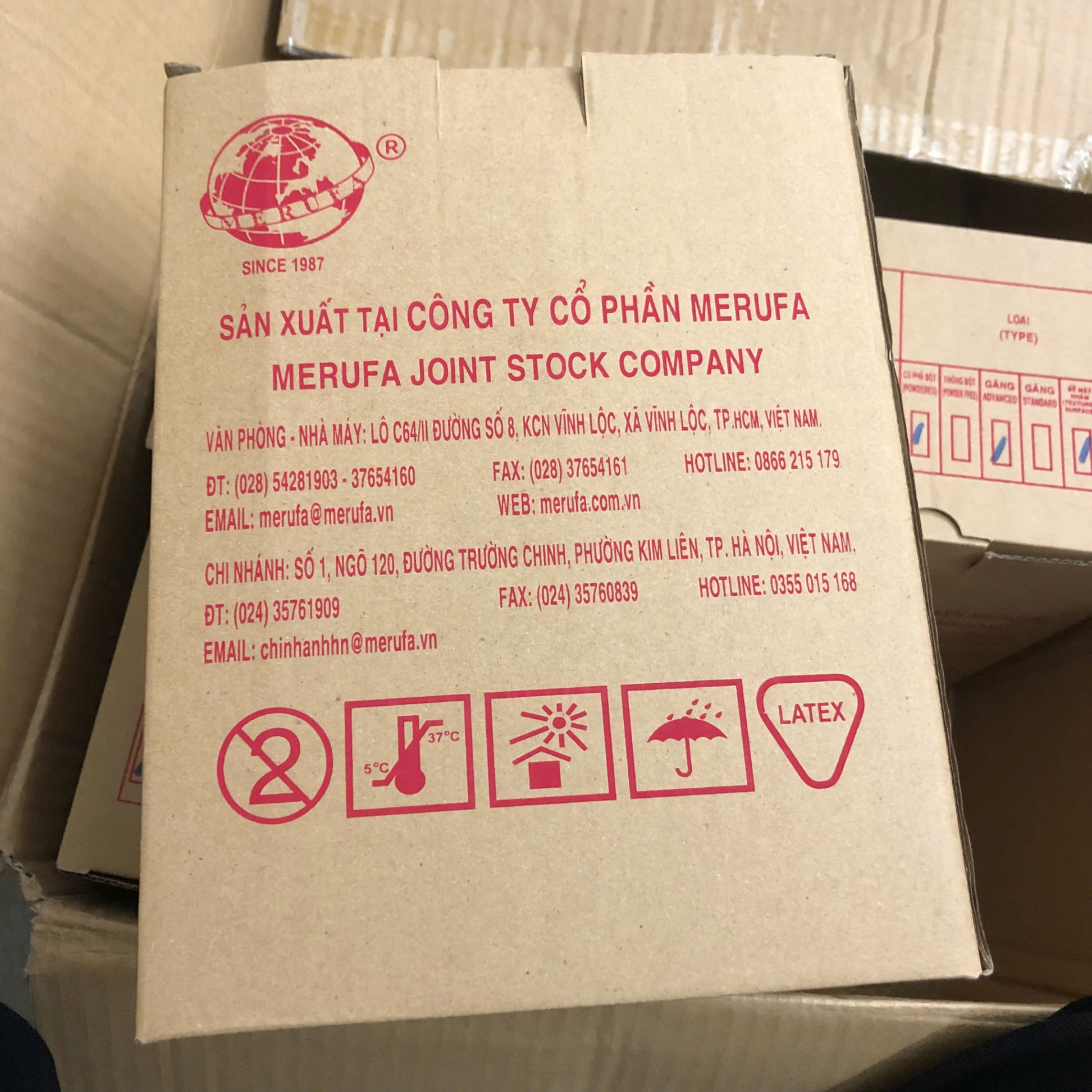 Găng tay phẫu thuật tiệt trùng Merufa