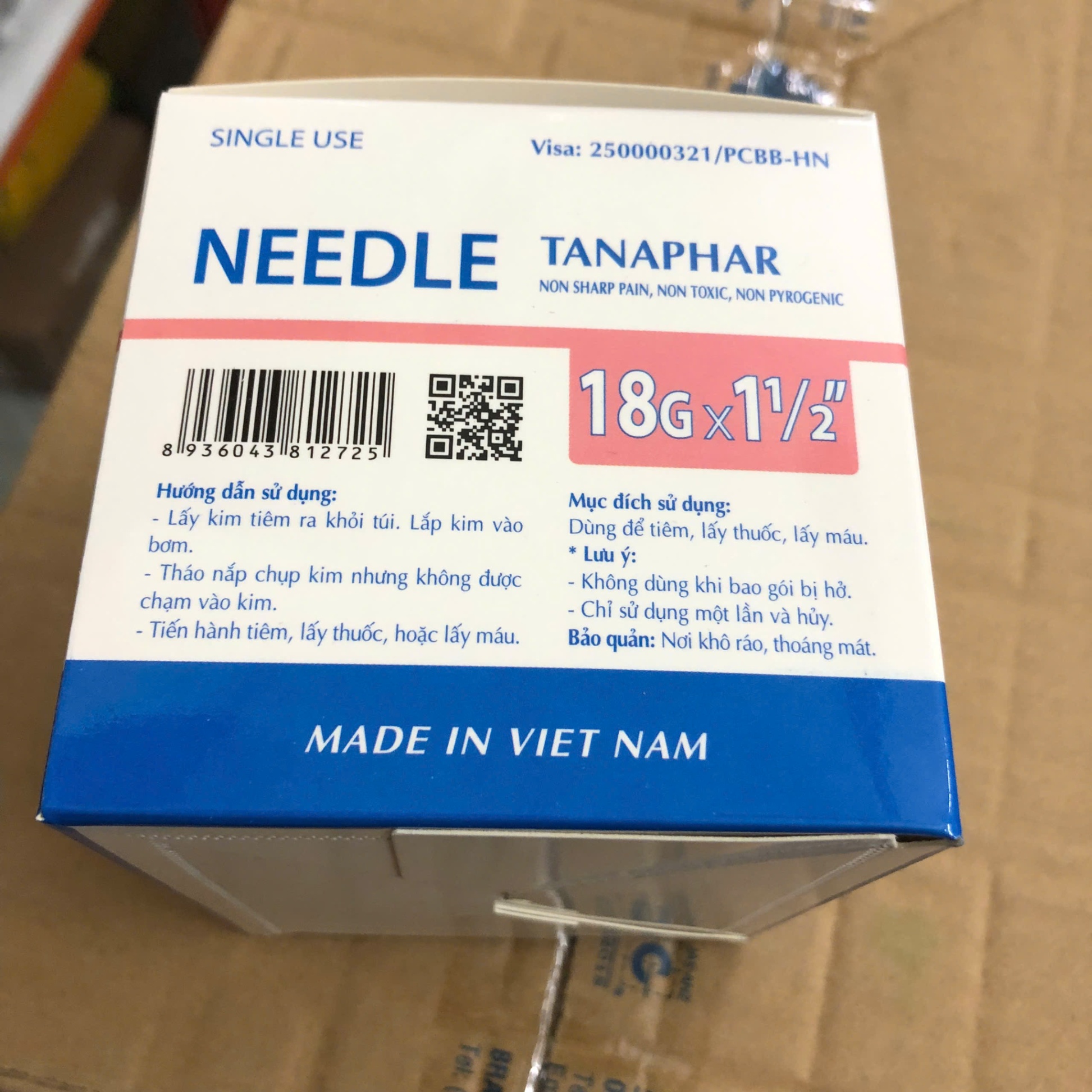 Kim tiêm Tanaphar (1Hộp=100 chiếc)