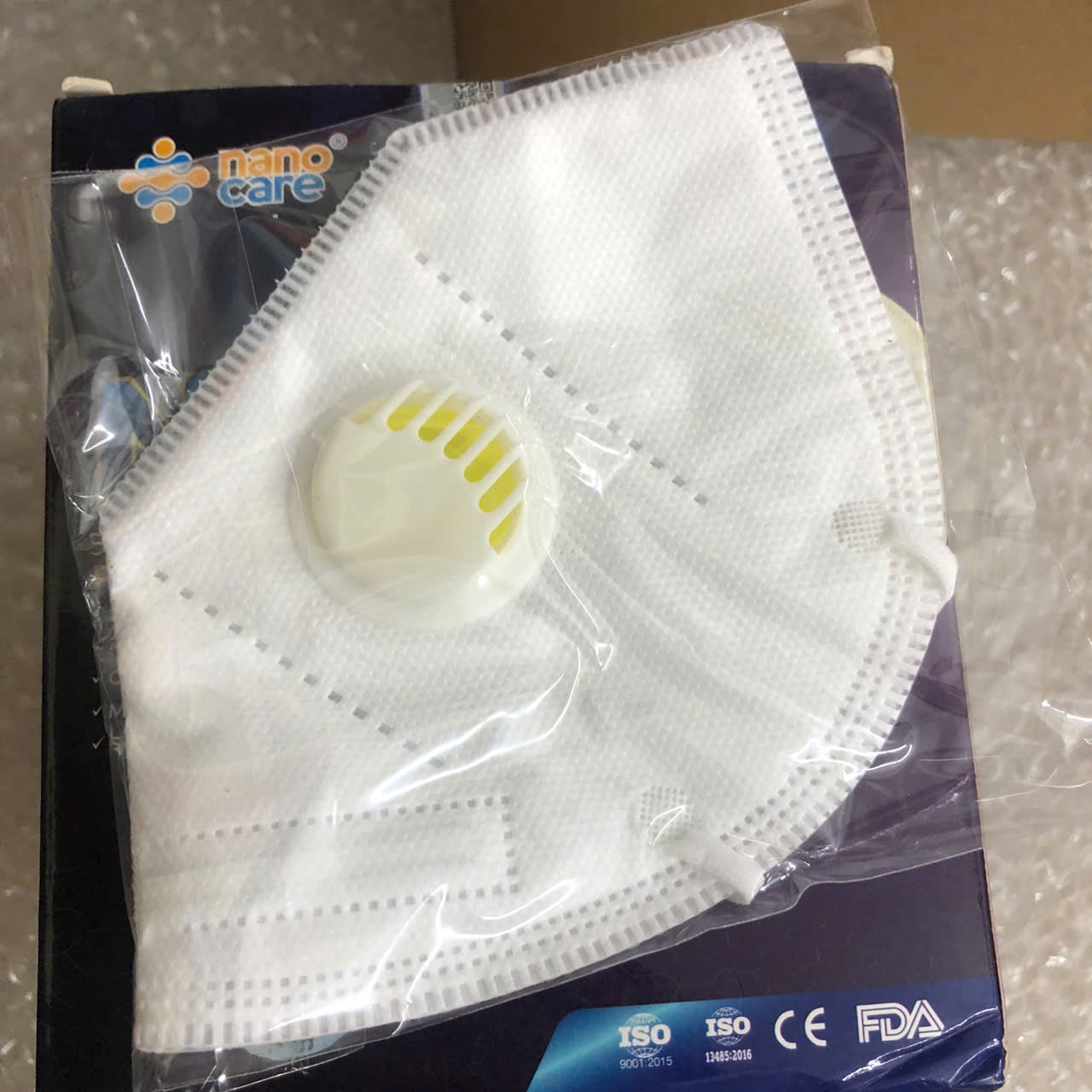 Khẩu trang Nanocare N95 có van (1Hộp=20 chiếc)