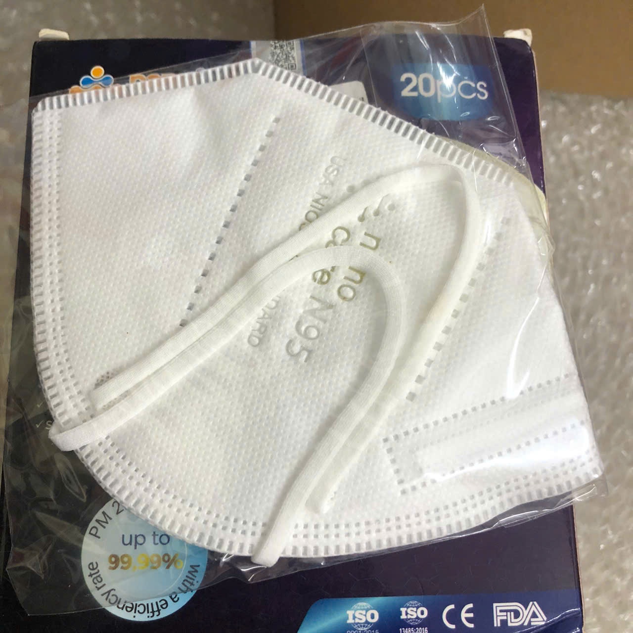 Khẩu trang Nanocare N95 có van (1Hộp=20 chiếc)