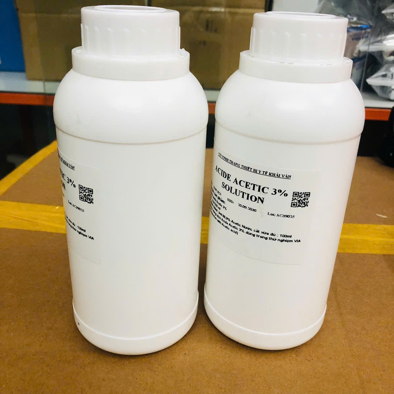 Dung dịch Axit Acetic 3%, Khải Vân VN (Chai=500ml)