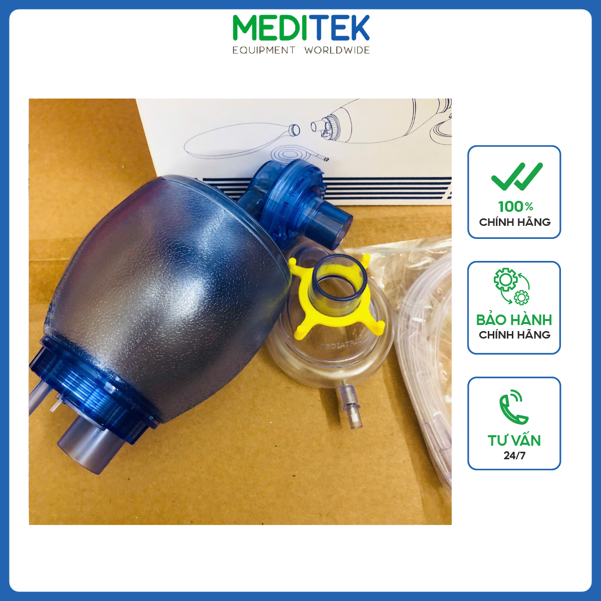 Bóng bóp Ambu người lớn