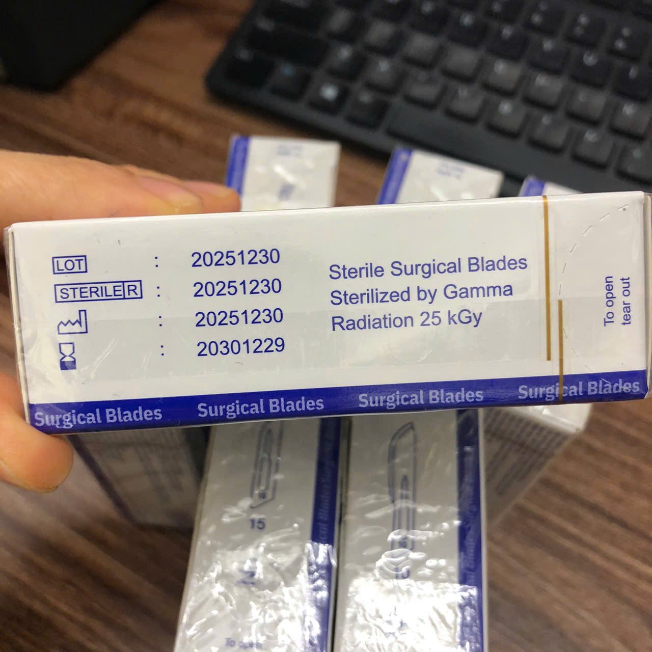 Lưỡi dao mổ Huaiyin Medical, Trung quốc (Hộp=100 cái)