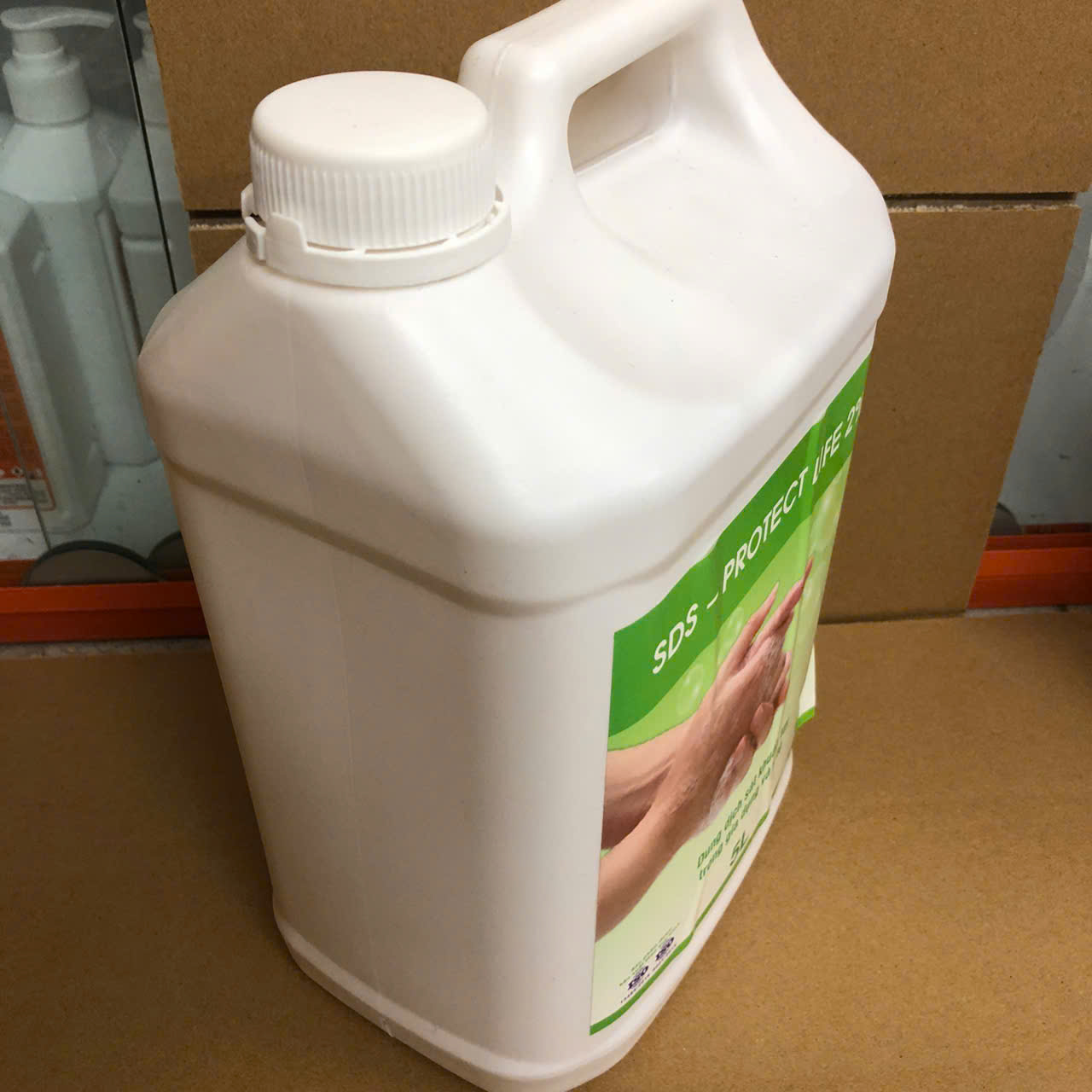 Nước rửa tay thường quy - SDS Protect life 2% (Can 5 lít)