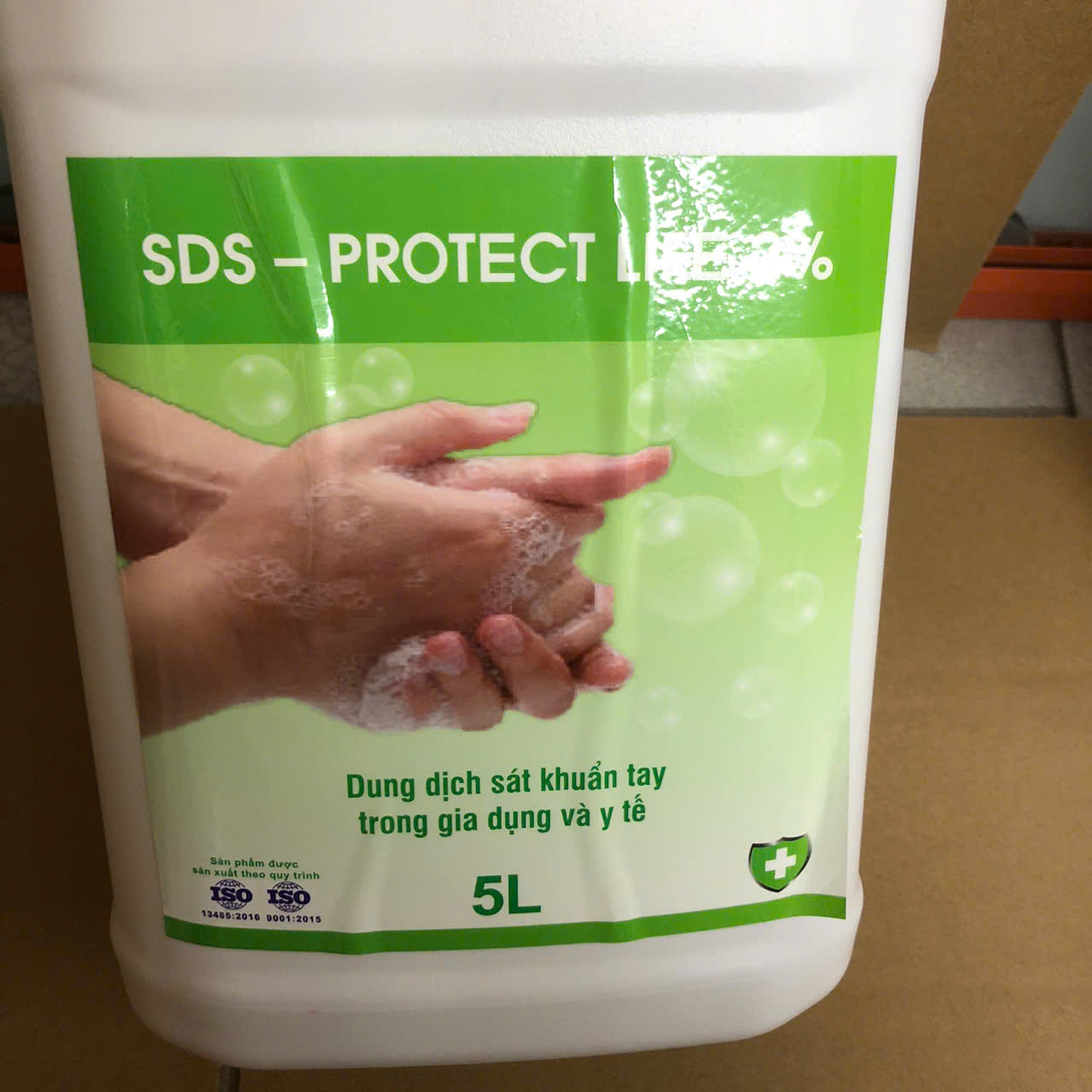 Nước rửa tay thường quy - SDS Protect life 2% (Can 5 lít)