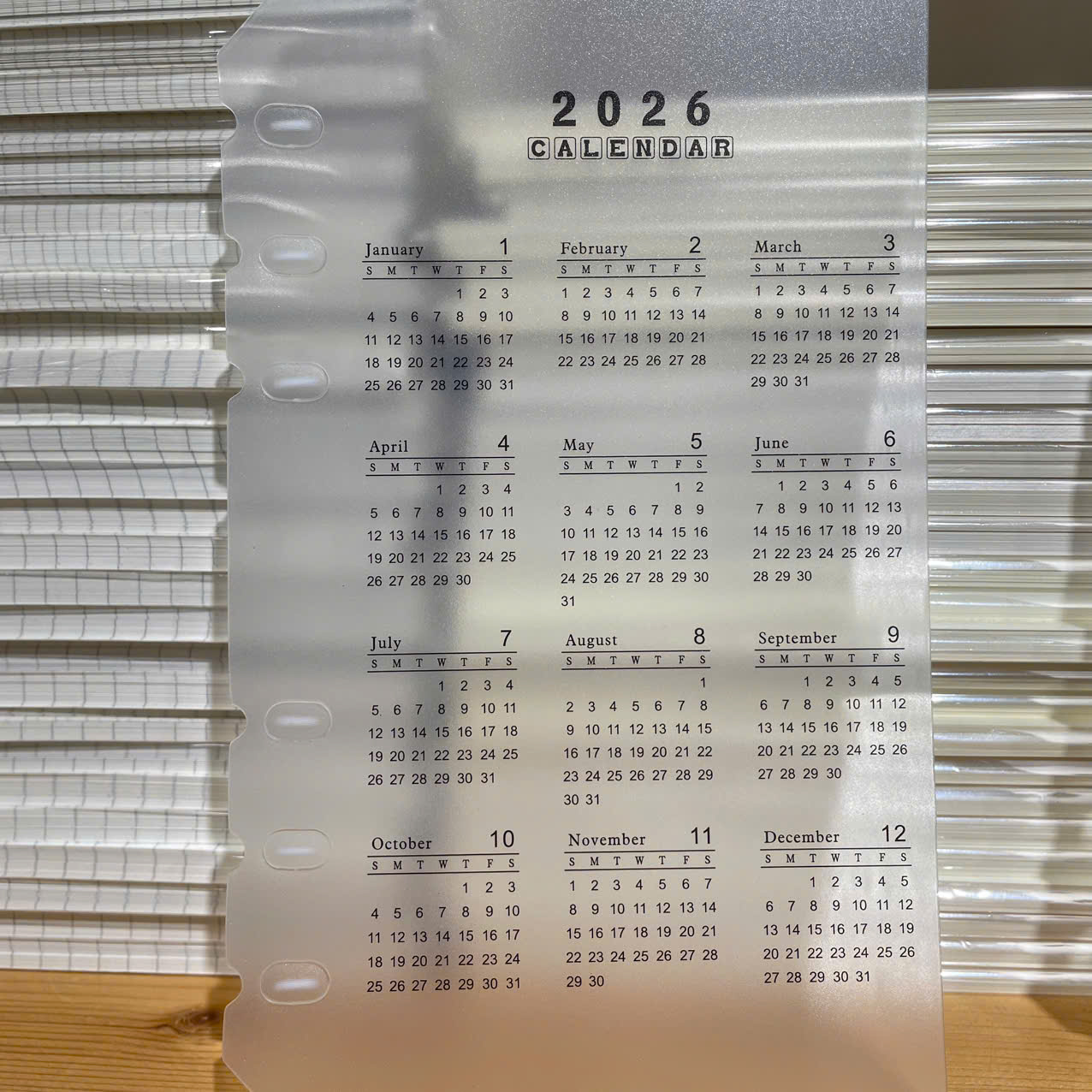 LỊCH A6 2026