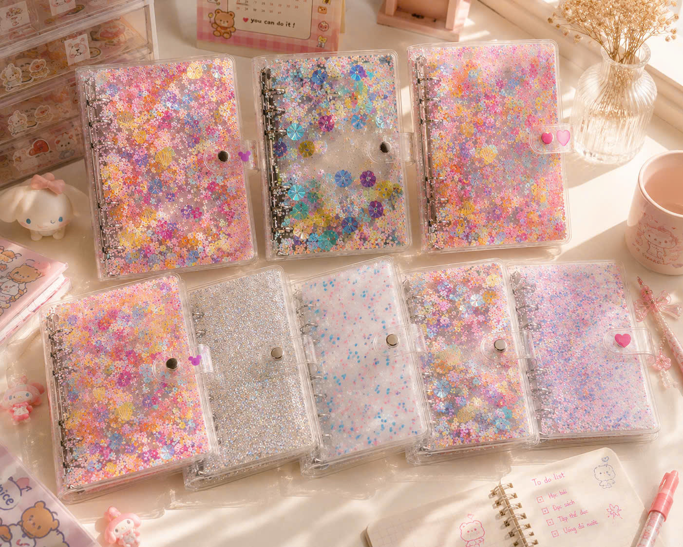 VỎ PLANNER A5 A6 SPARKLE